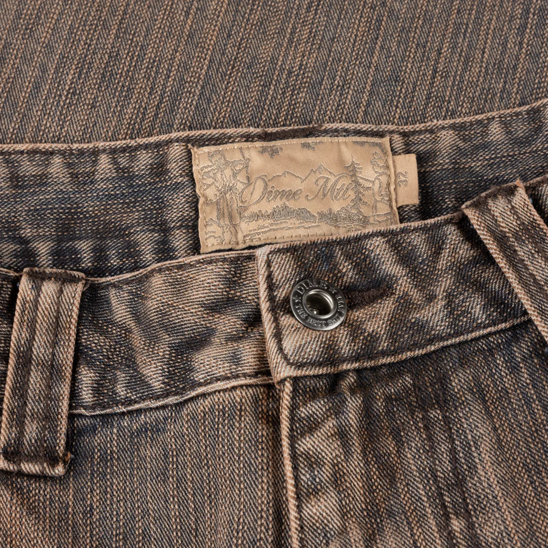 Dime - Classic Denim Shorts Premium Brown - Image 4