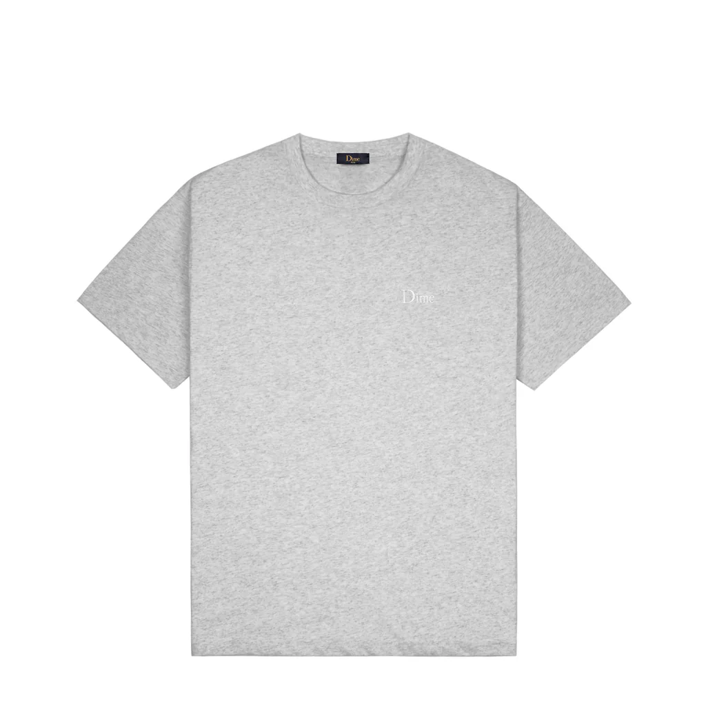 Dime - Classic Small Logo T-Shirt Heather Gray