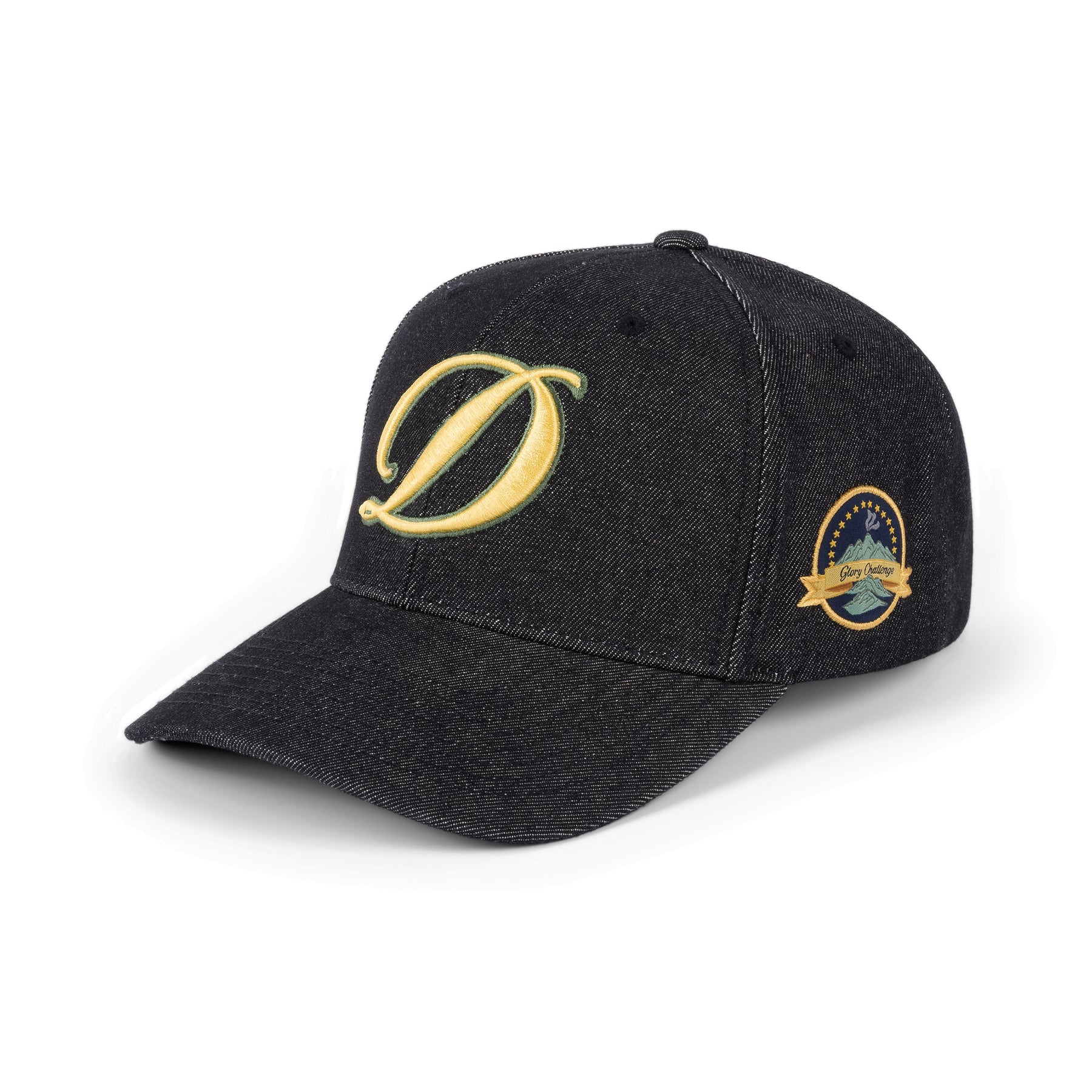Dime - Cursive D Full Fit Cap Black Denim