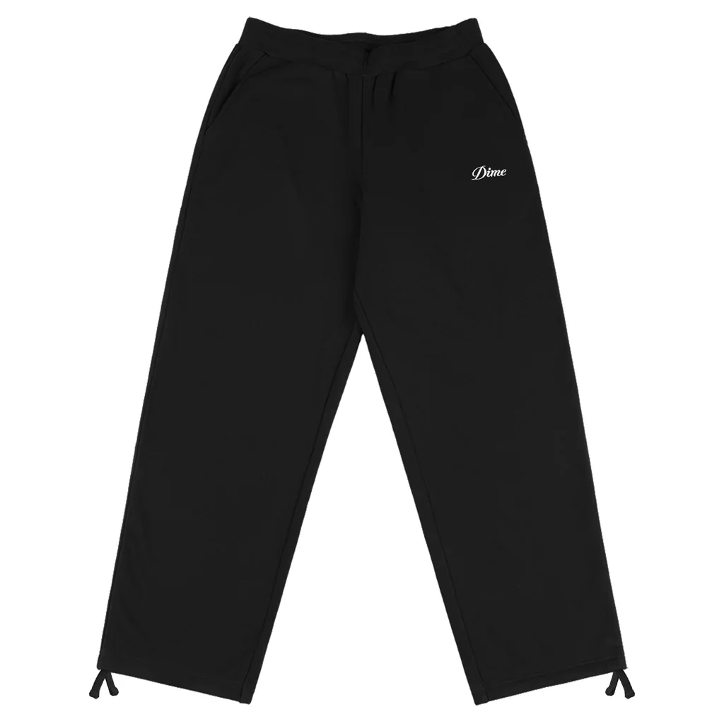 Dime - Cursive Small Logo Sweatpants Heather Black