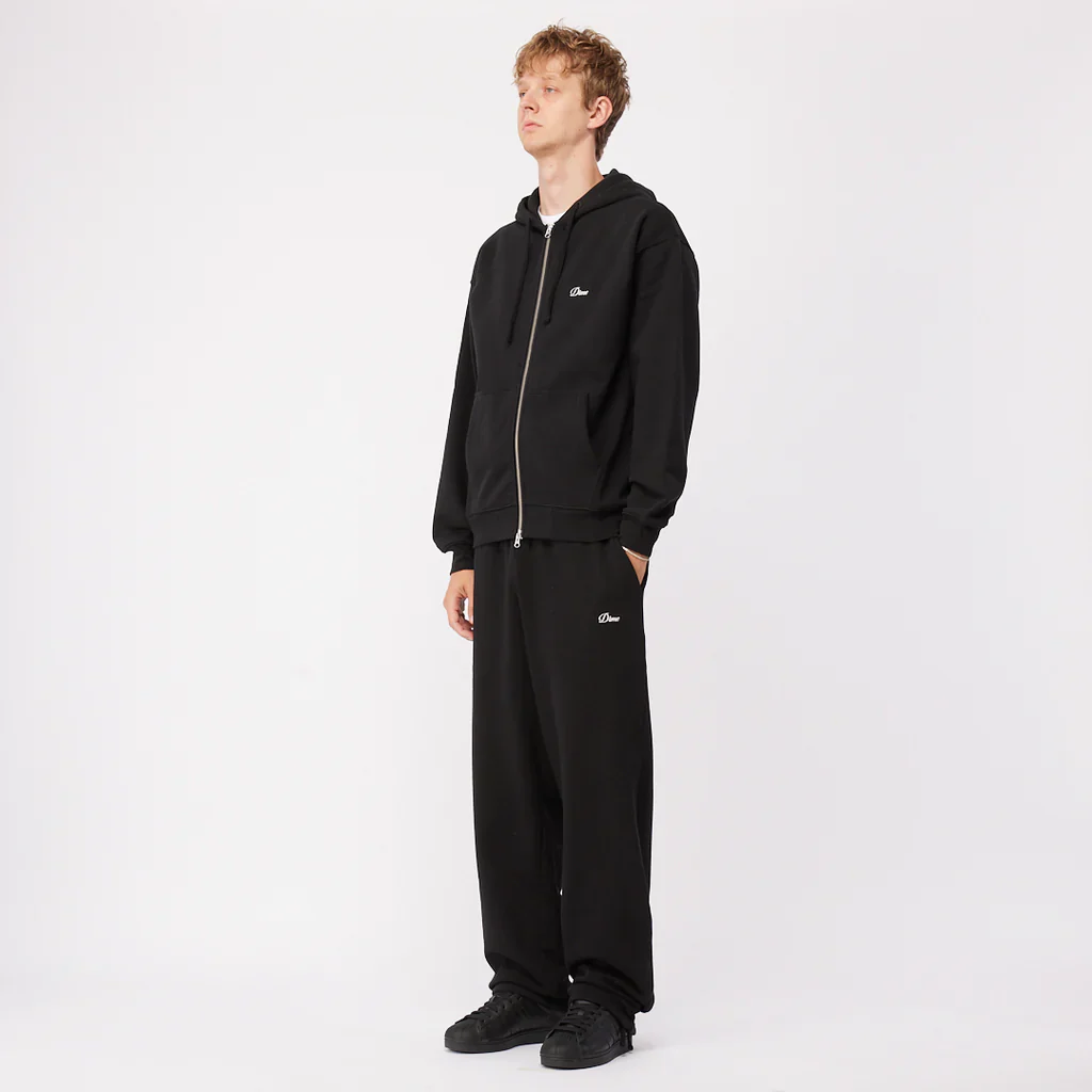 Dime - Cursive Small Logo Sweatpants Heather Black - Image 3