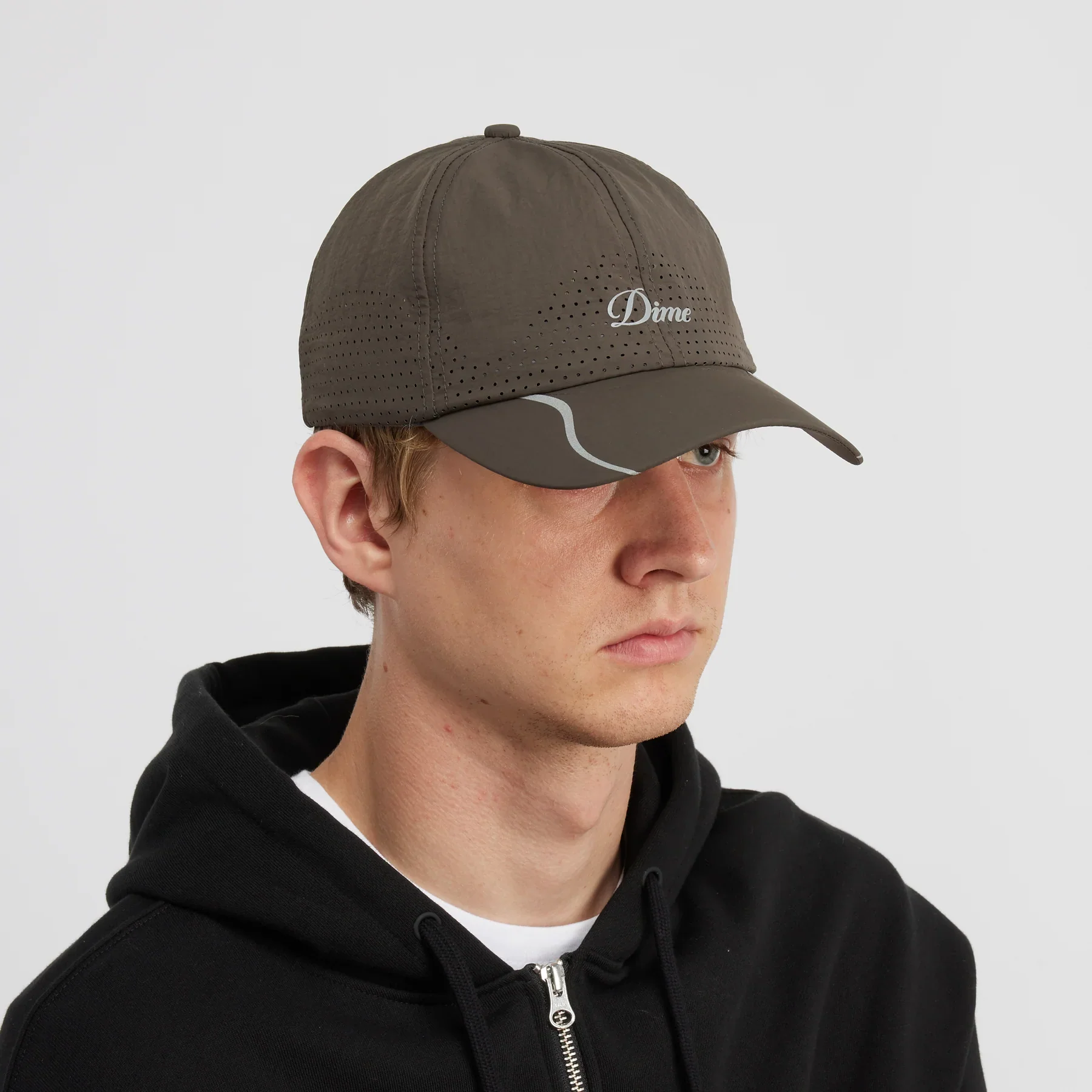 Dime - Cursive Tech Cap Charcoal - Image 2
