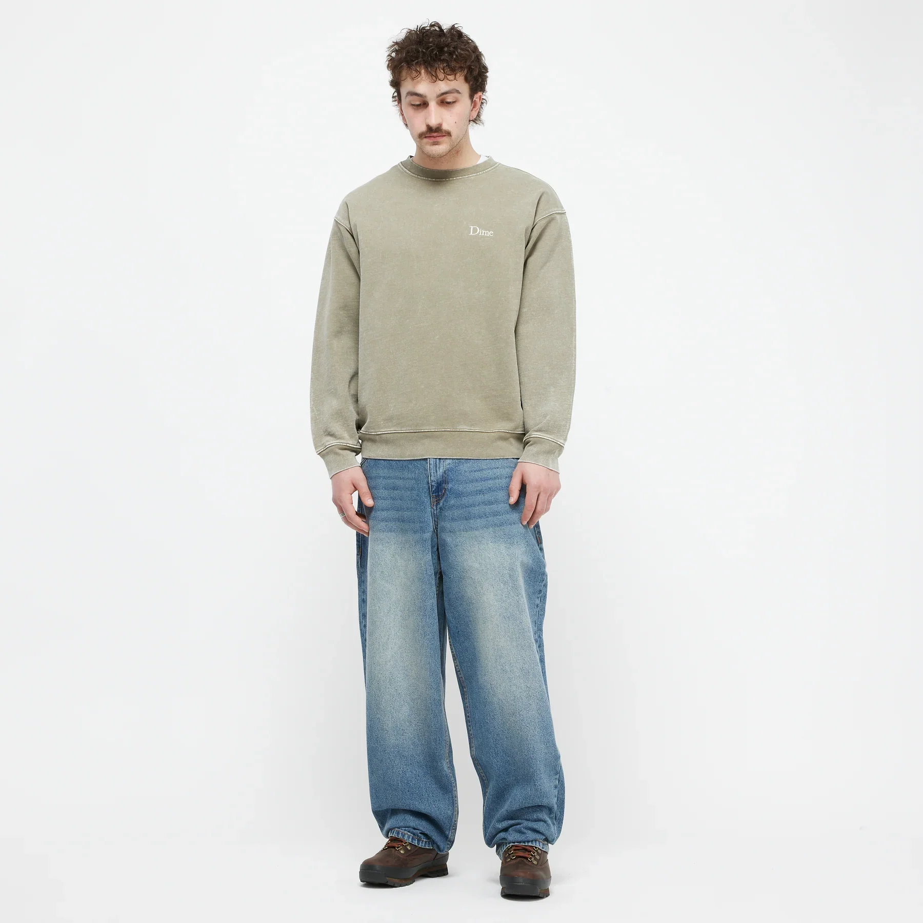 Dime - French Terry Crewneck Faded Cement - Image 2