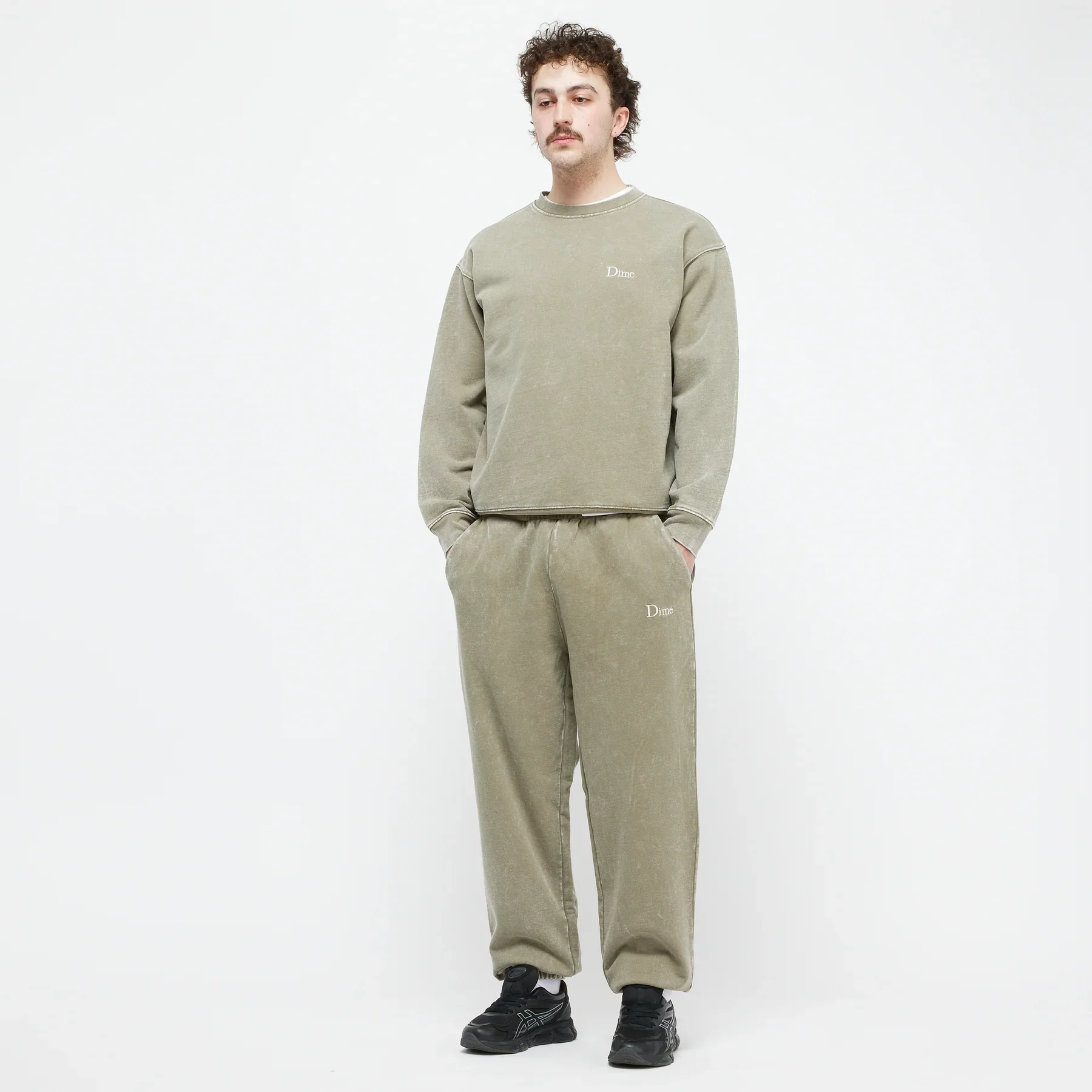 Dime - French Terry Crewneck Faded Cement - Image 3