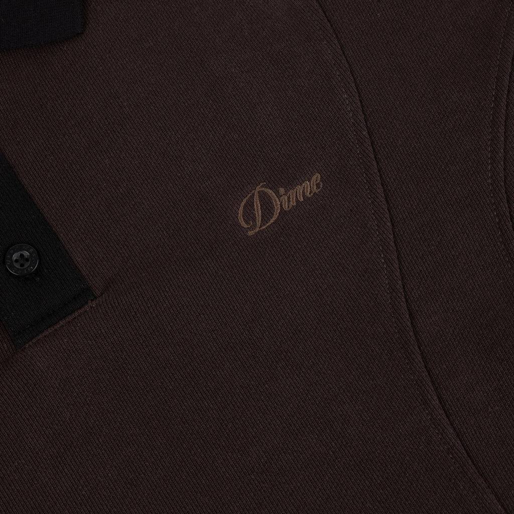 Dime - French Terry Rugby Brown - Image 3