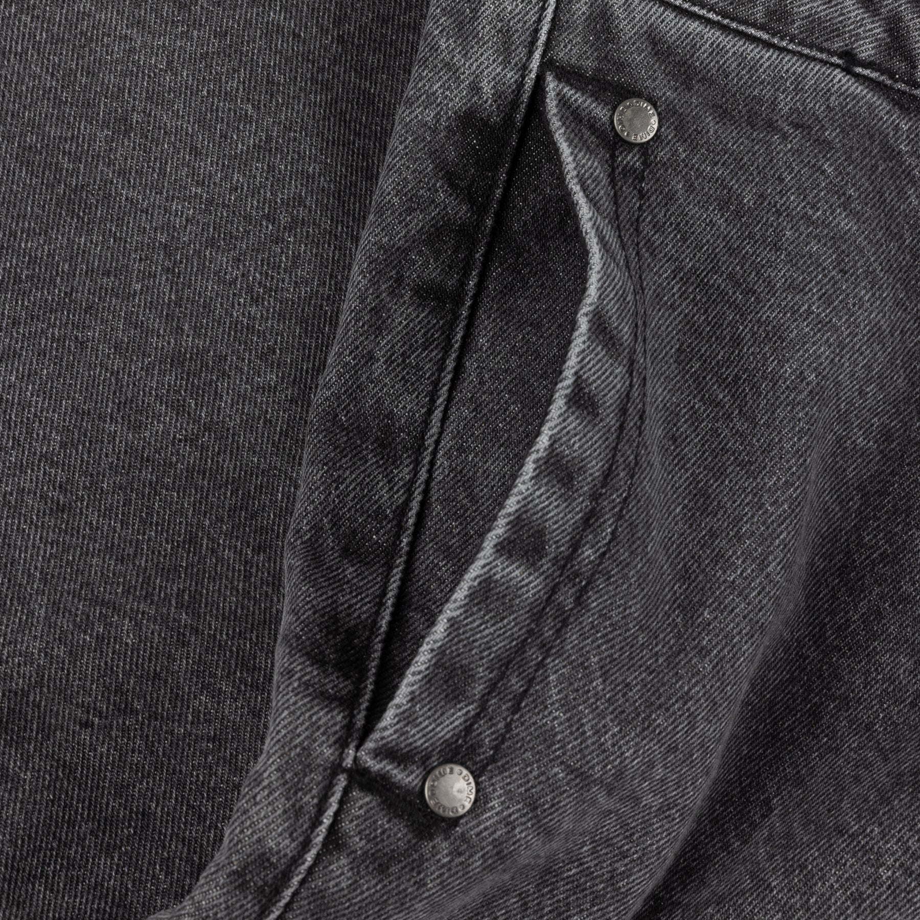 Dime - Pleated Denim Shorts Faded Black - Image 6