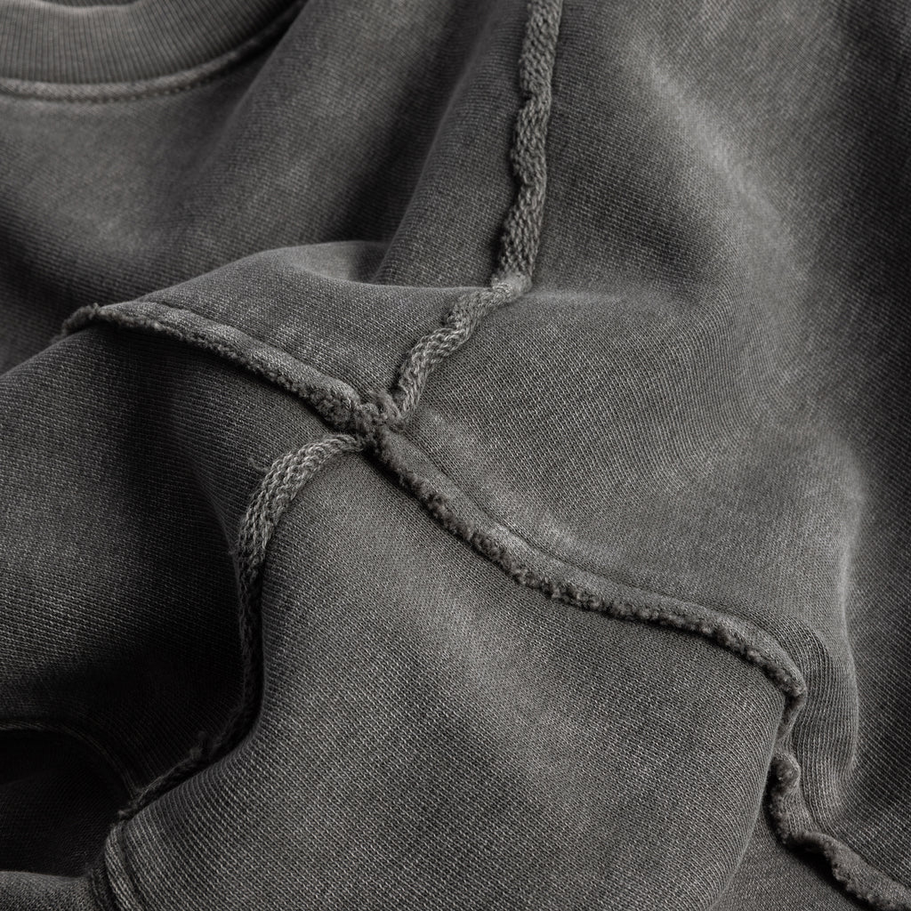 Dime - Reverse Stitch Crewneck Charcoal Washed - Image 3