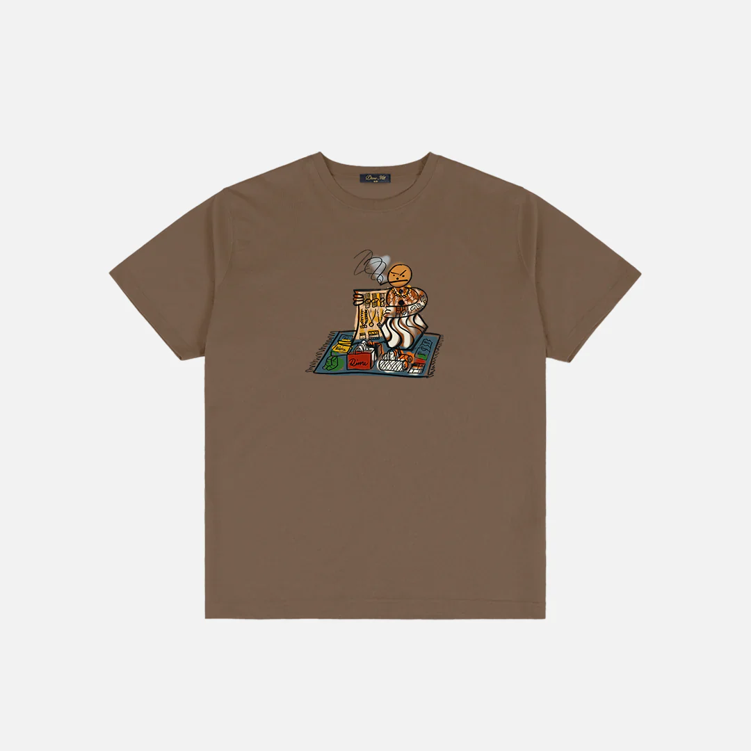 Dime x Quartersnacks - Snackman Dealer T-Shirt Chocolate