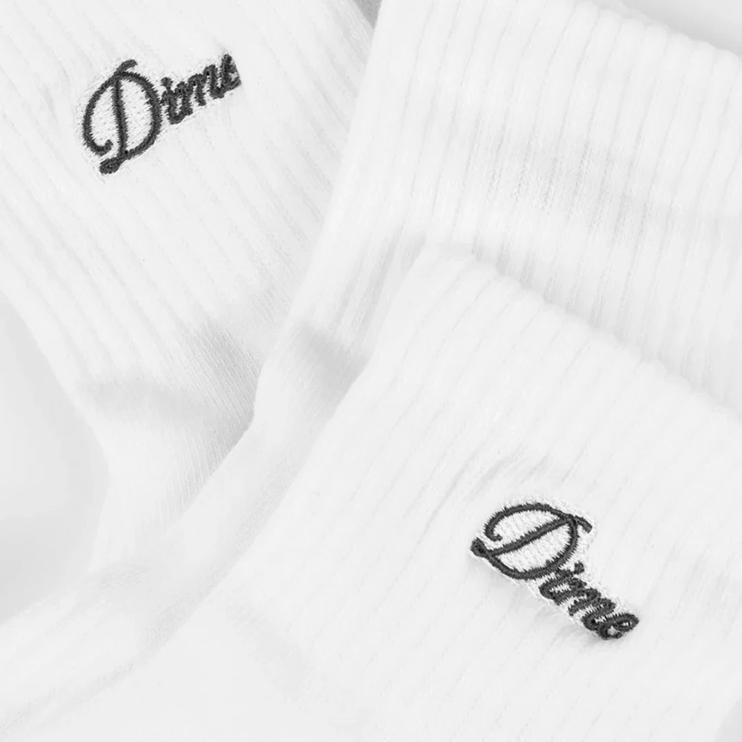 Dime - Two Pack Angle Socks White - Image 2