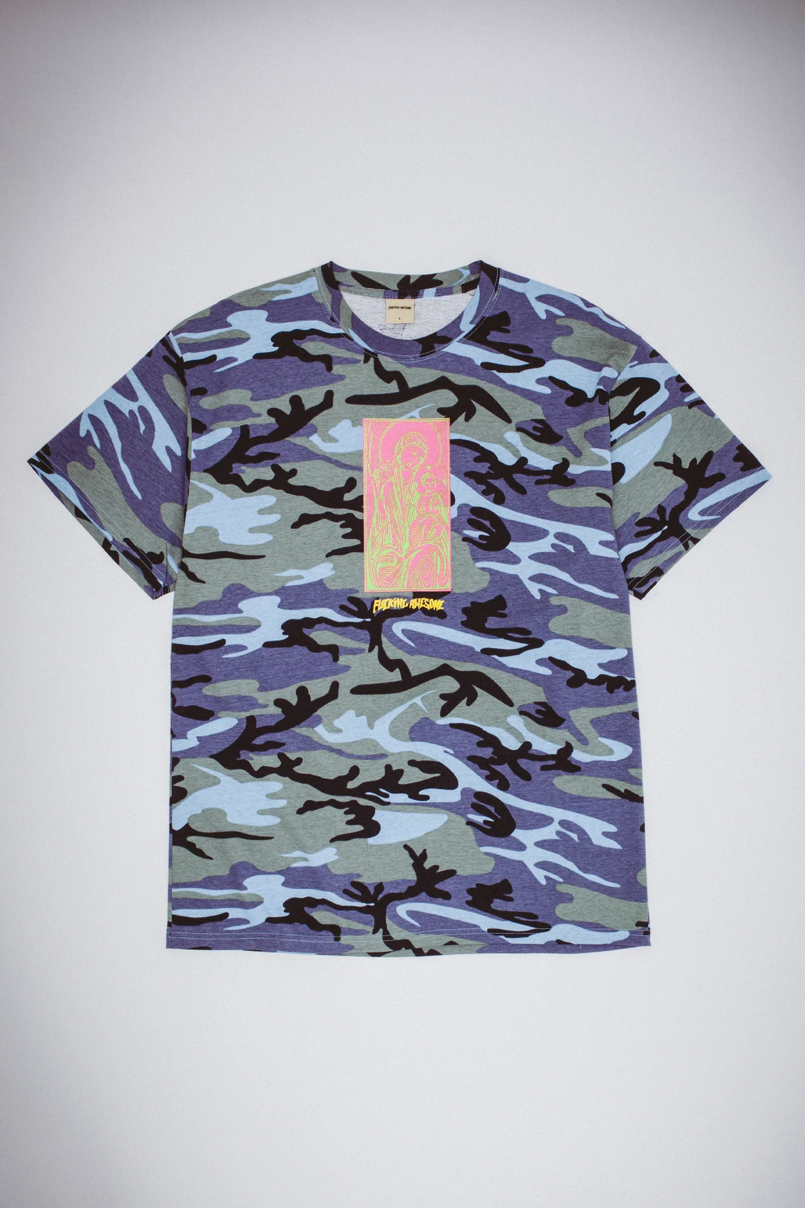 FA - Hate The Pain Away Short Sleeve T-Shirt Blue Camo