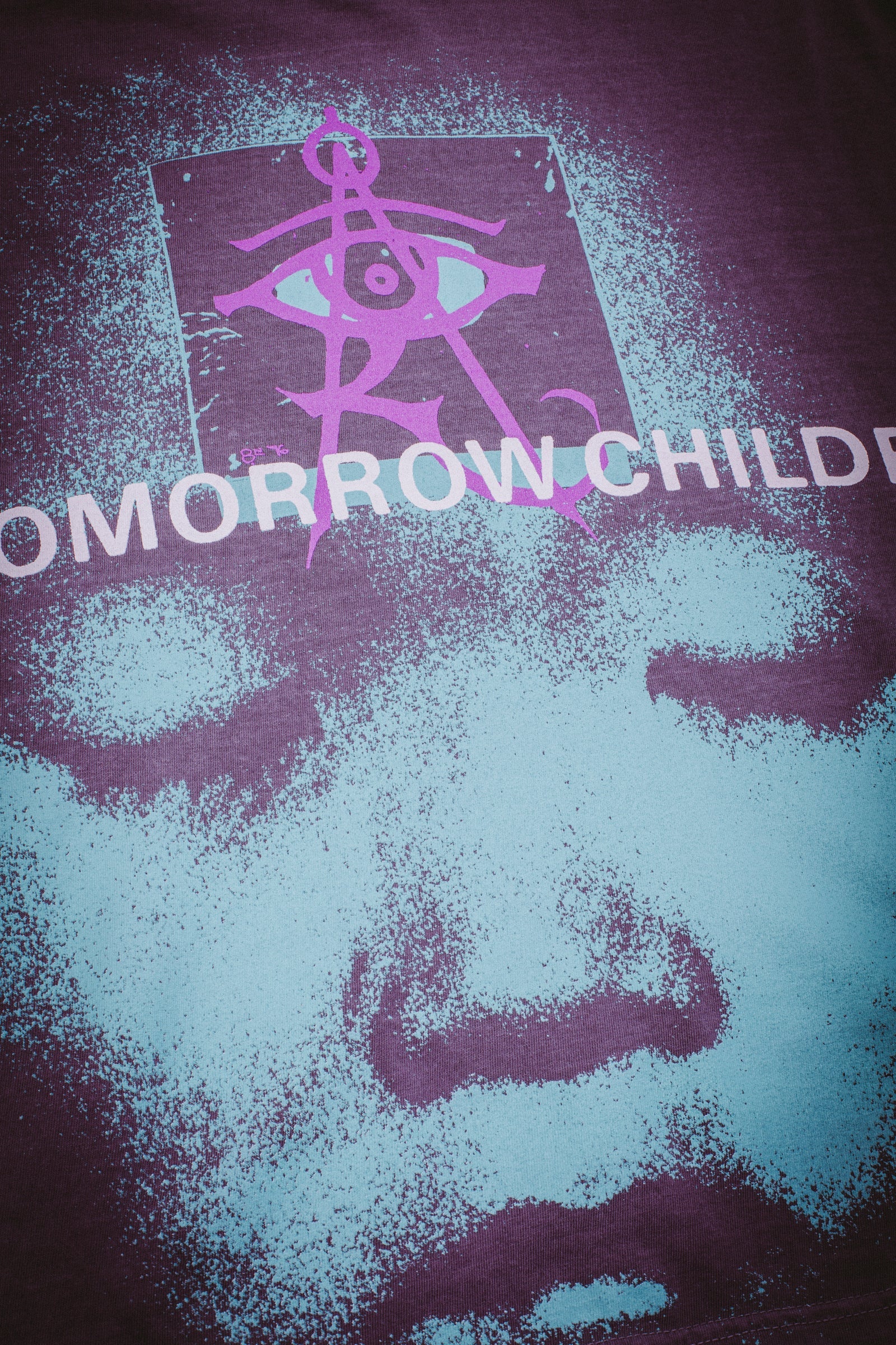 FA - Tomorrow Children Test Print T-Shirt Wine - Image 3