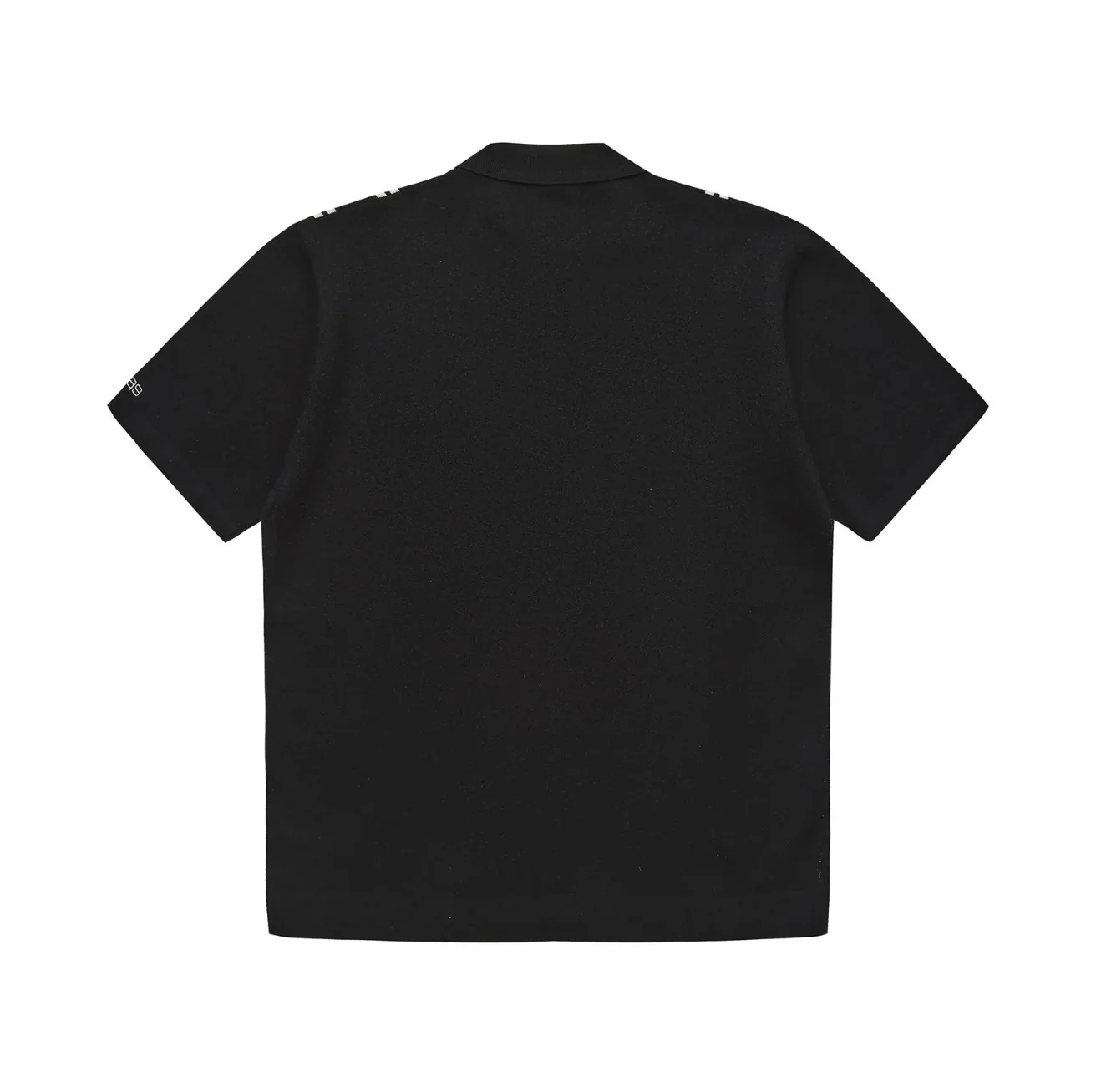 Hélas - Aldo Knit Full Zip Polo Black - Image 2