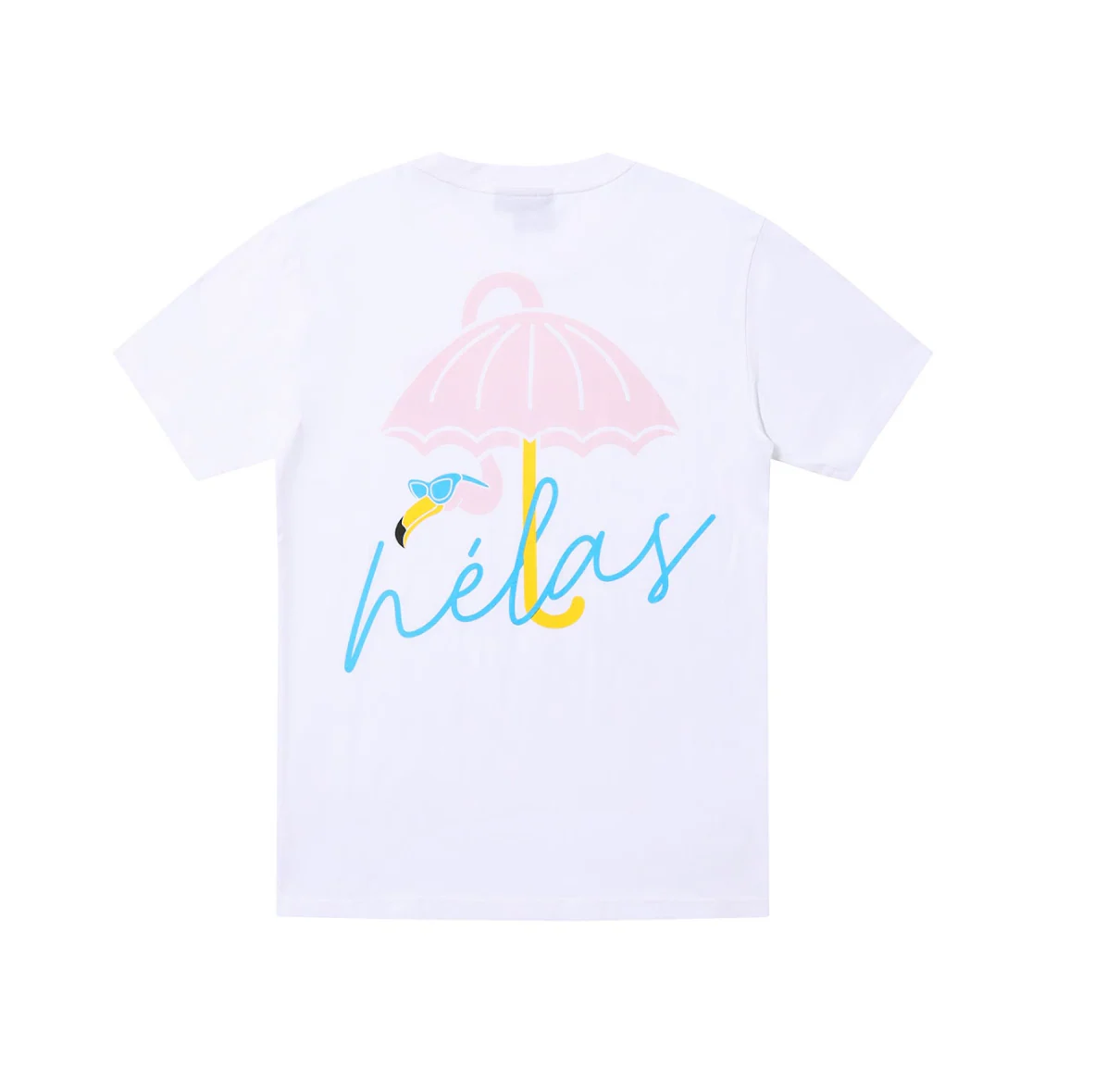 Hélas - Flamingo Tee White