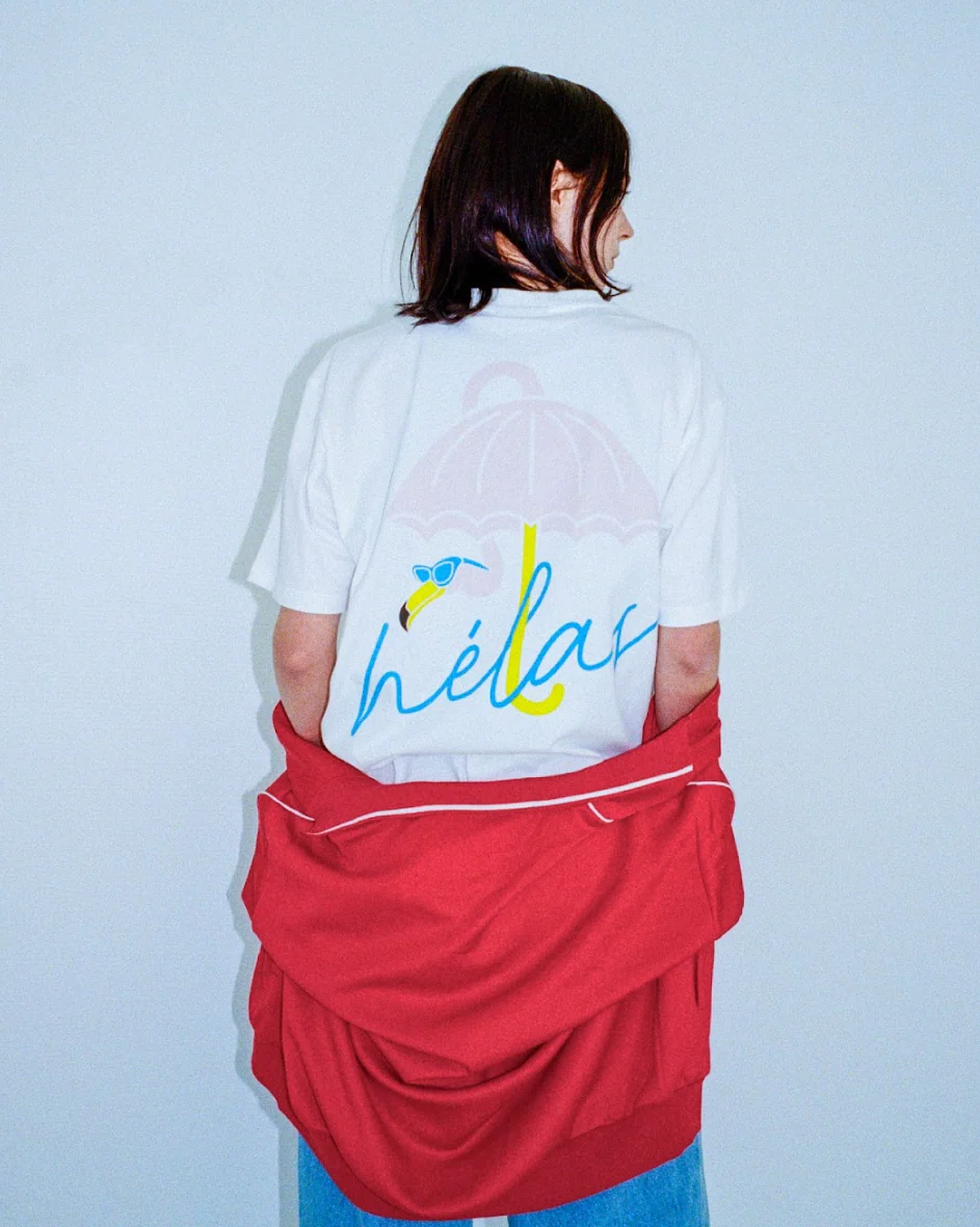 Hélas - Flamingo Tee White - Image 3