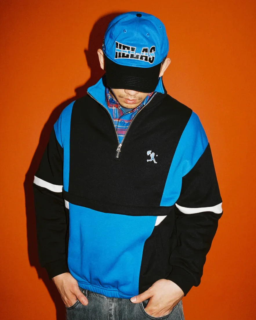 Hélas - Hoop Quarter Zip Blue/Black - Image 3