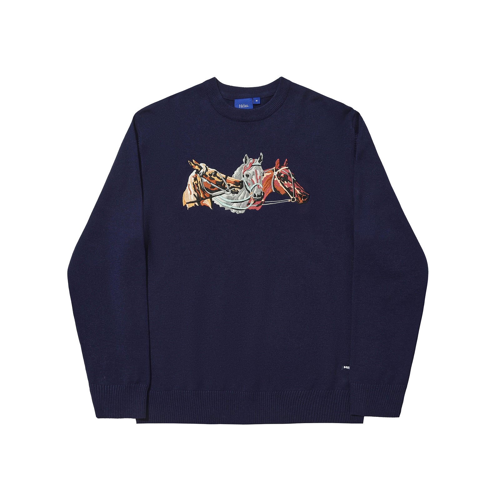 Helás - Horses Crewneck Knit Navy