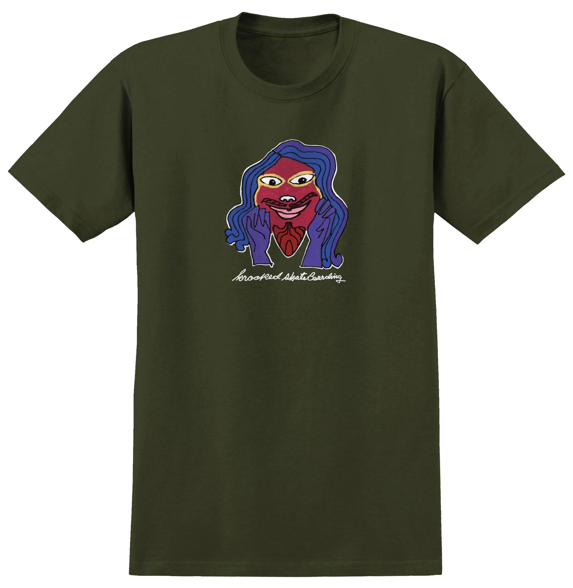 Krooked - Gaze S/S T-Shirt Military Green