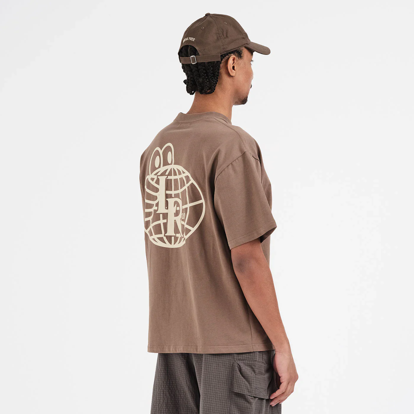 Last Resort AB - Atlas Mono SS Tee Washed Brown/Beige - Image 3