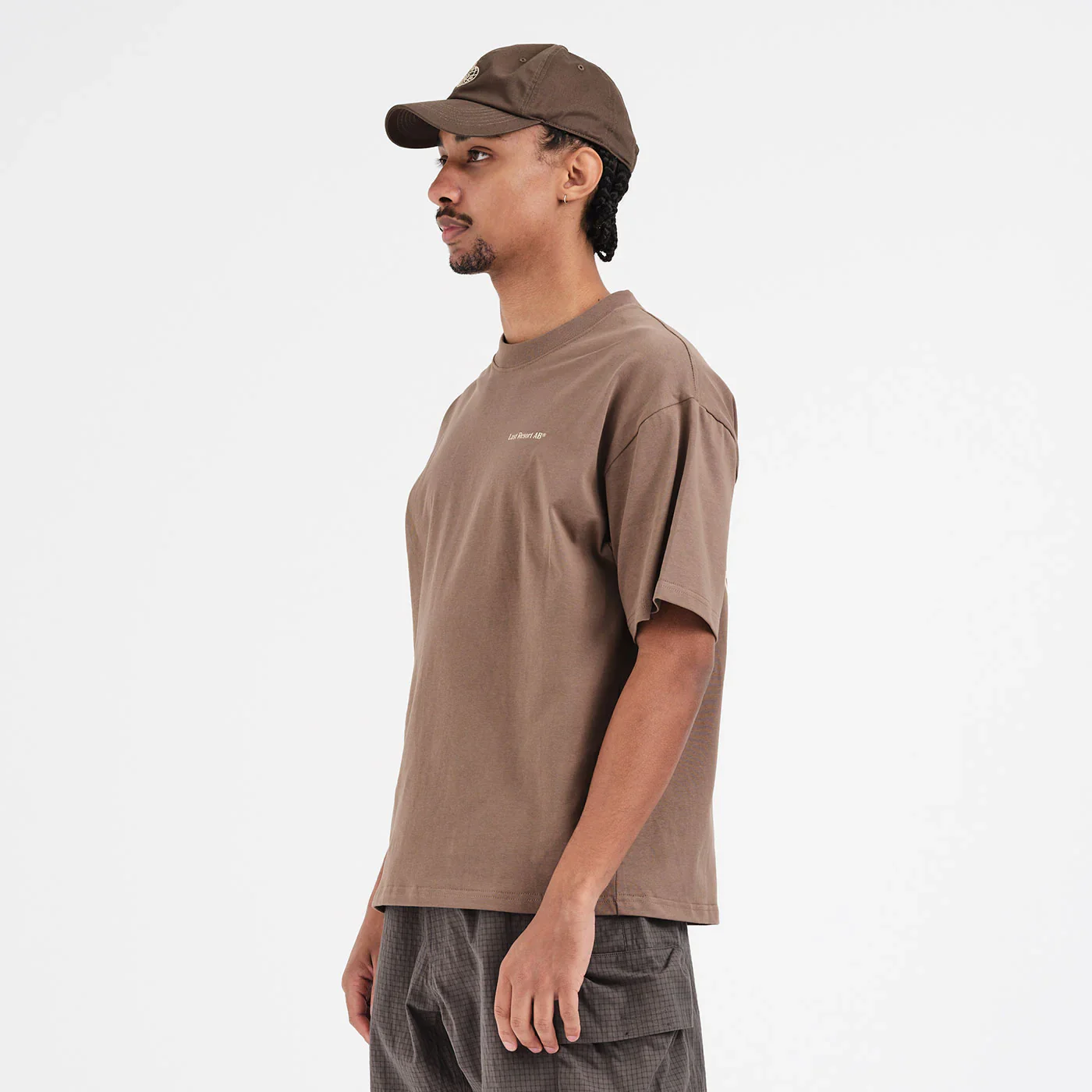 Last Resort AB - Atlas Mono SS Tee Washed Brown/Beige - Image 4