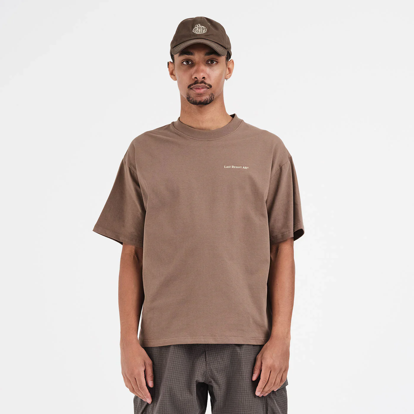 Last Resort AB - Atlas Mono SS Tee Washed Brown/Beige - Image 5