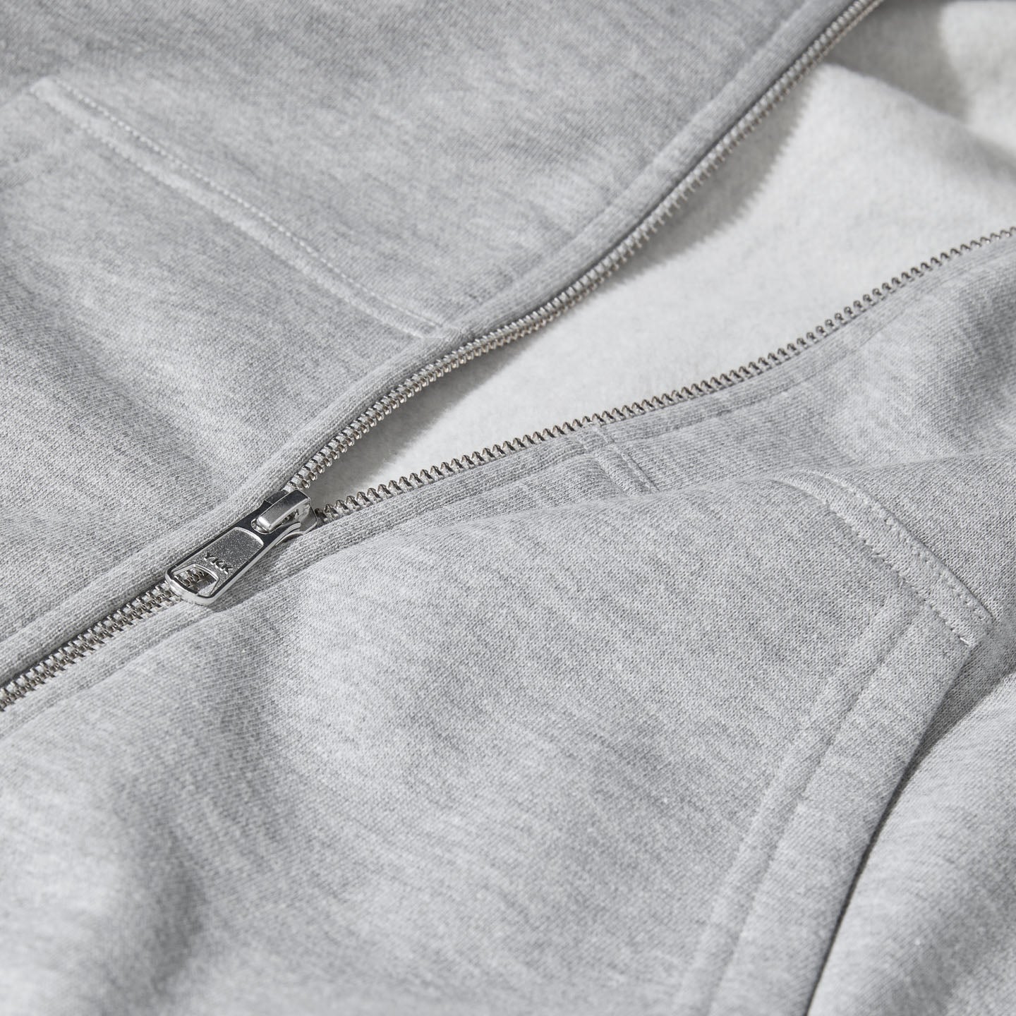 Last Resort AB - Atlas Monograms Zip Hoodie Heather Grey - Image 3