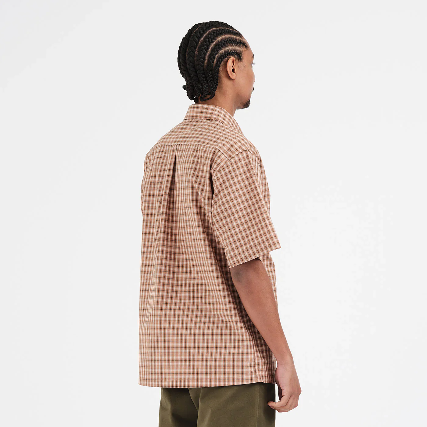 Last Resort AB - Base SS Shirt Caramel Check - Image 5