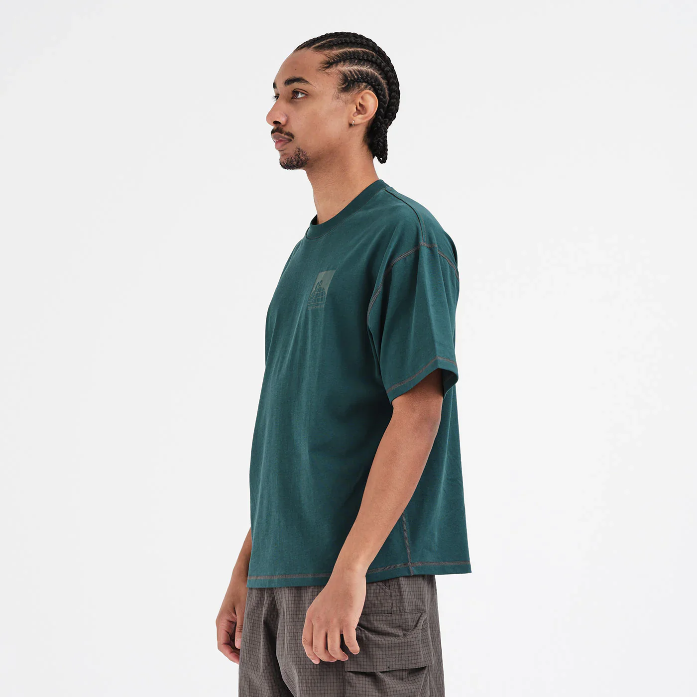 Last Resort AB - Little AB Flatlock SS Tee Dark Teal - Image 4