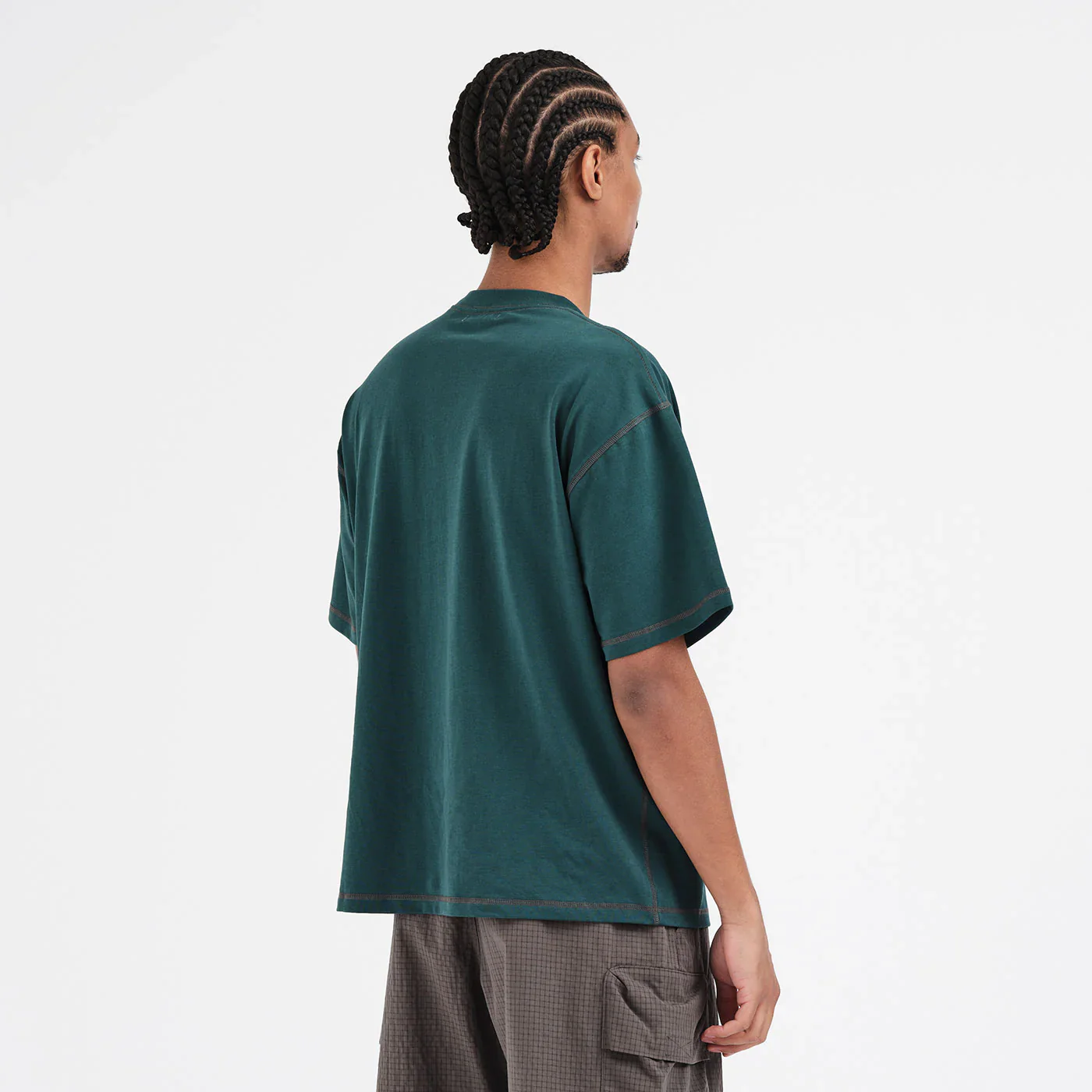 Last Resort AB - Little AB Flatlock SS Tee Dark Teal - Image 5