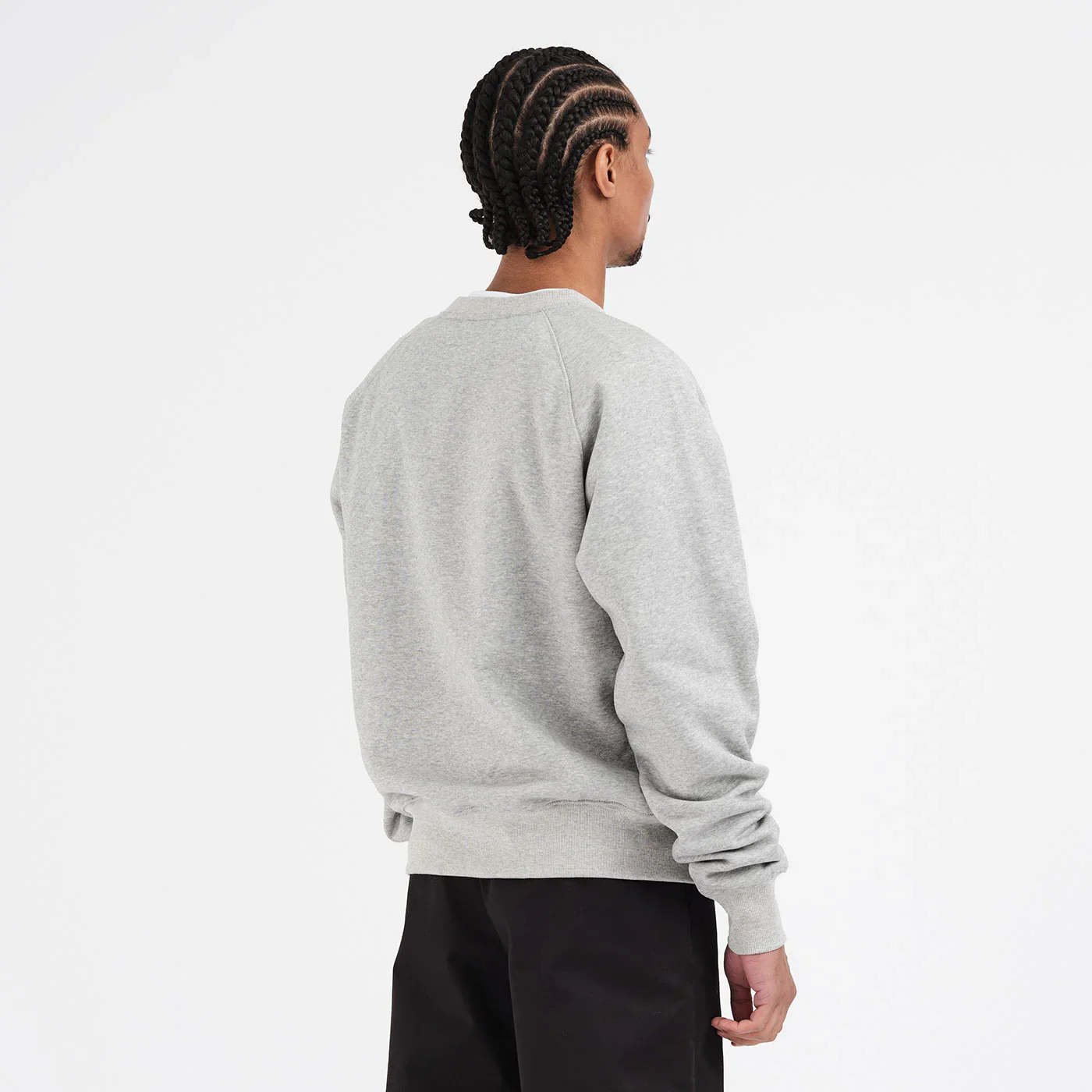 Last Resort AB - Little AB Raglan Sweat Grey Melange - Image 5