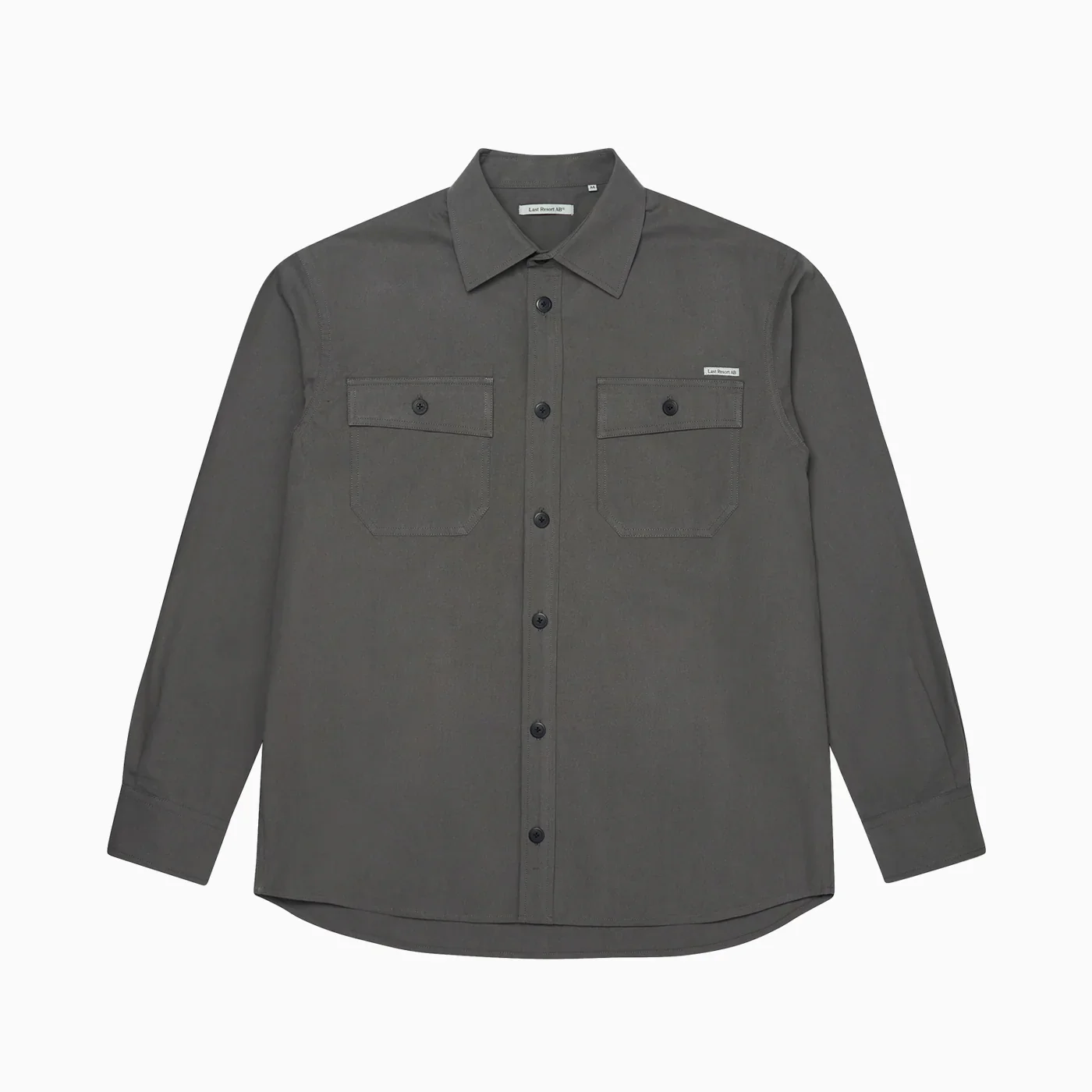 Last Resort AB - OG Canvas LS Shirt Steel Grey
