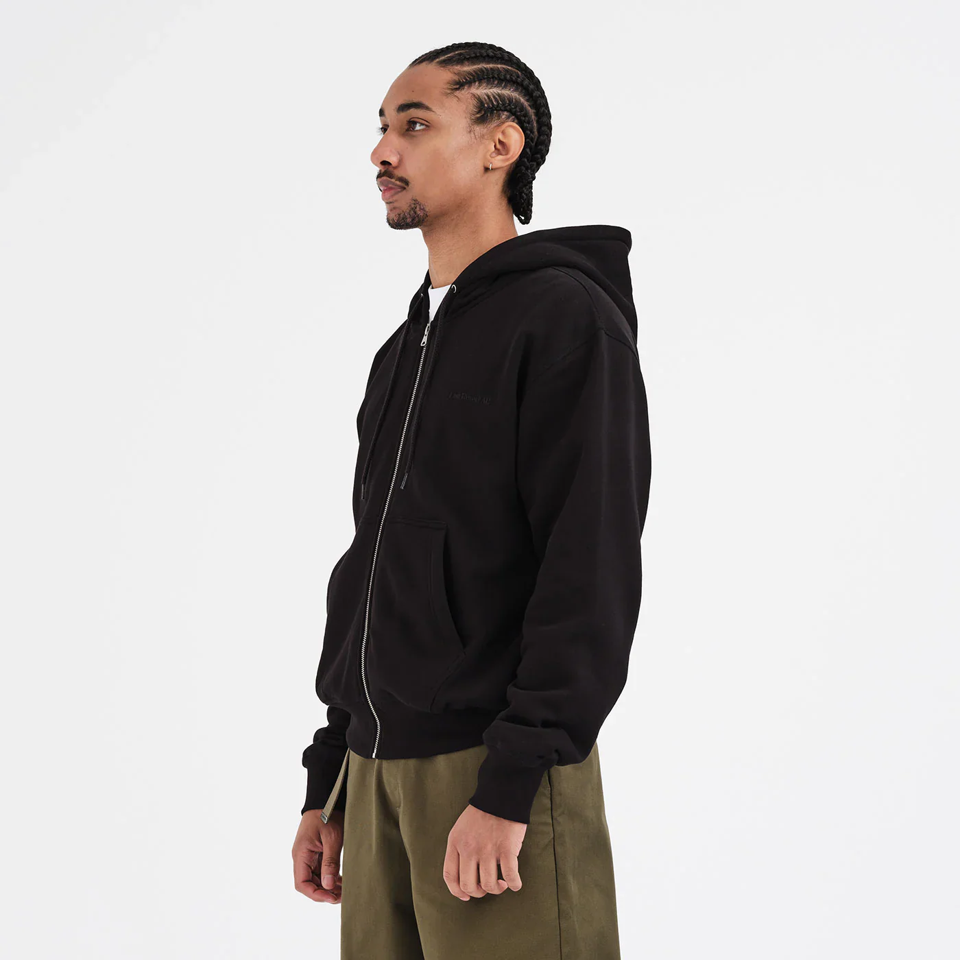 Last Resort AB - Script Logo Zip Hoodie Black - Image 5