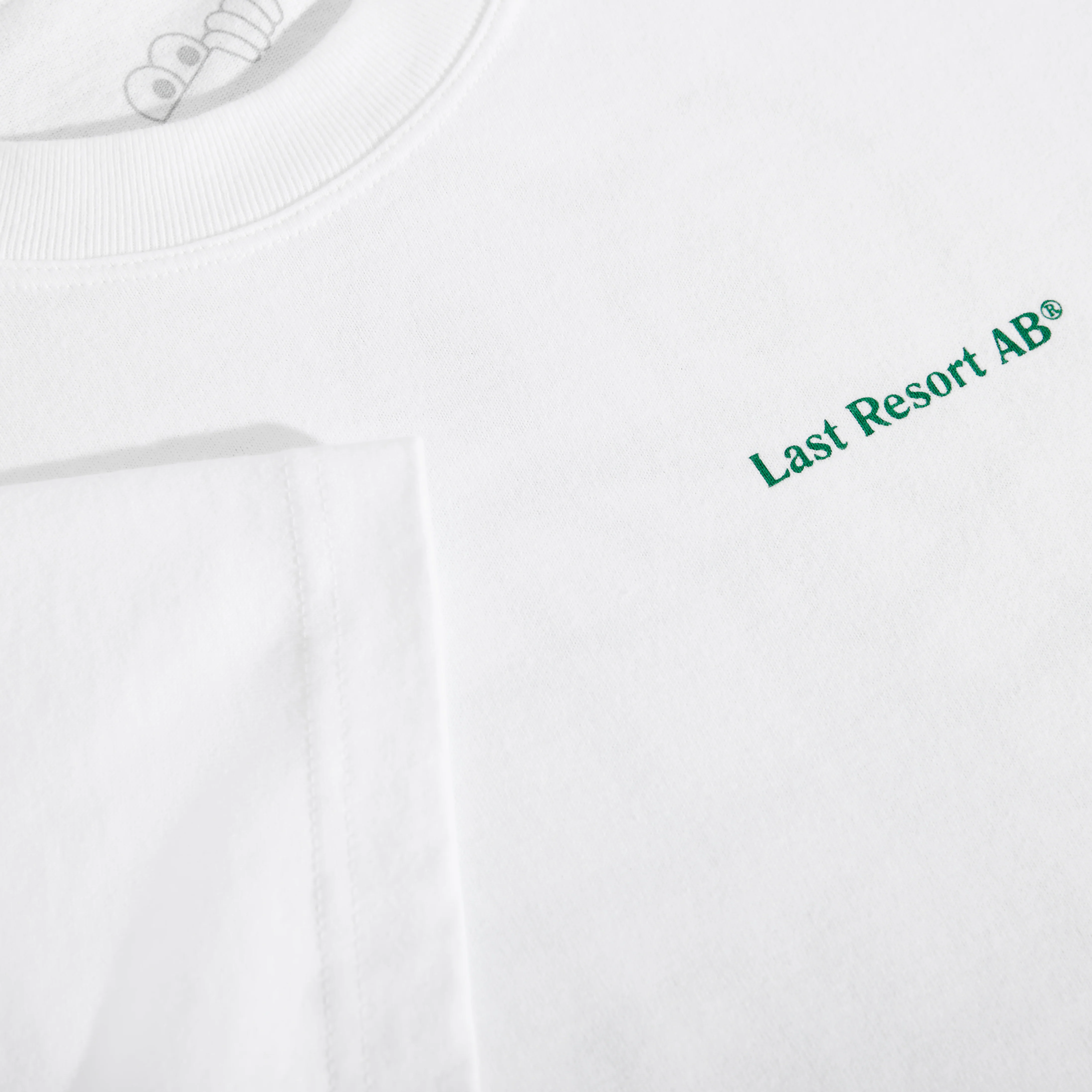Last Resort AB - Monogram SS Tee White/Kelly Green - Image 4