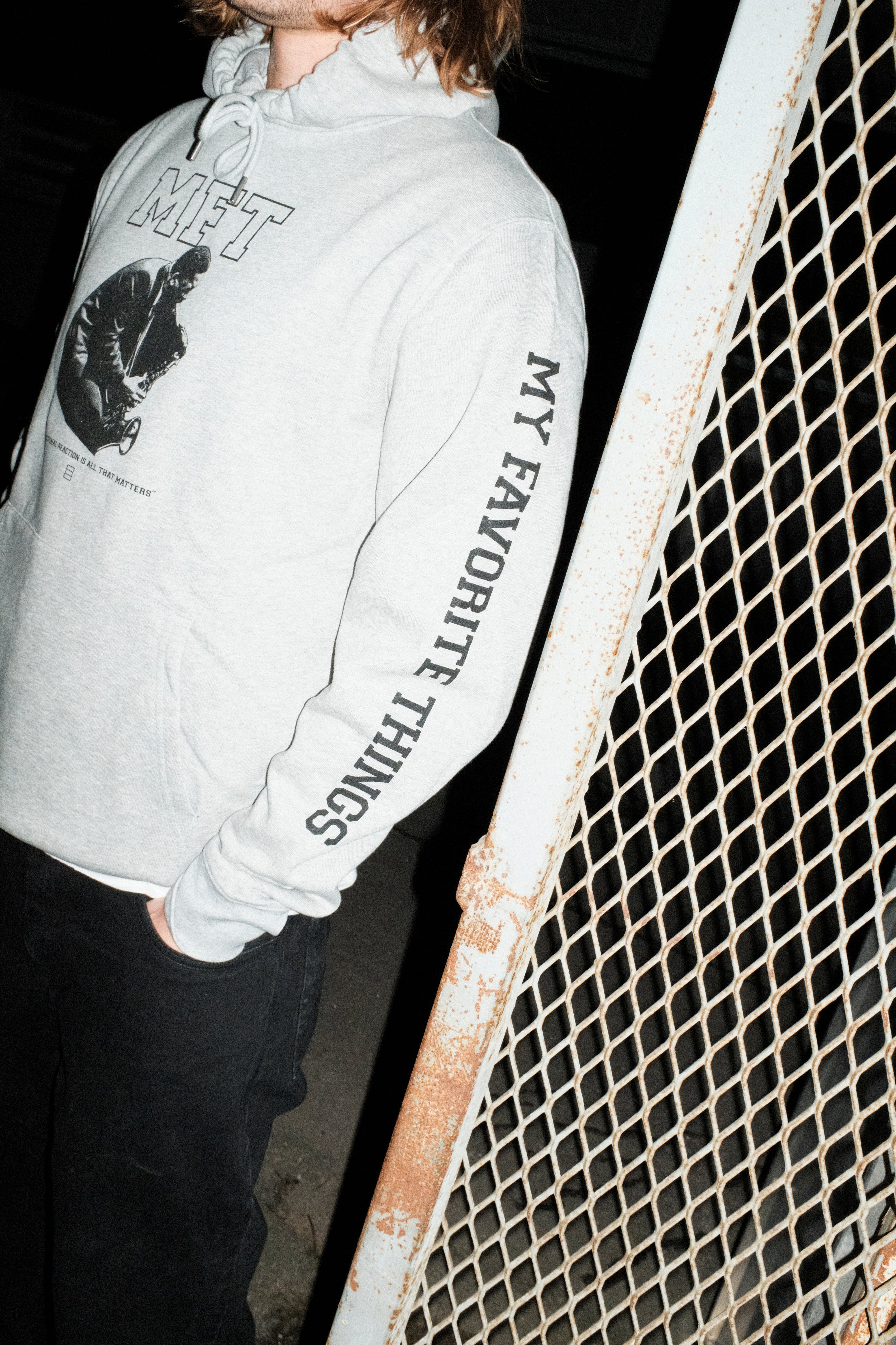 My Favorite Things - Judge Hoodie Heather Grey - Image 4