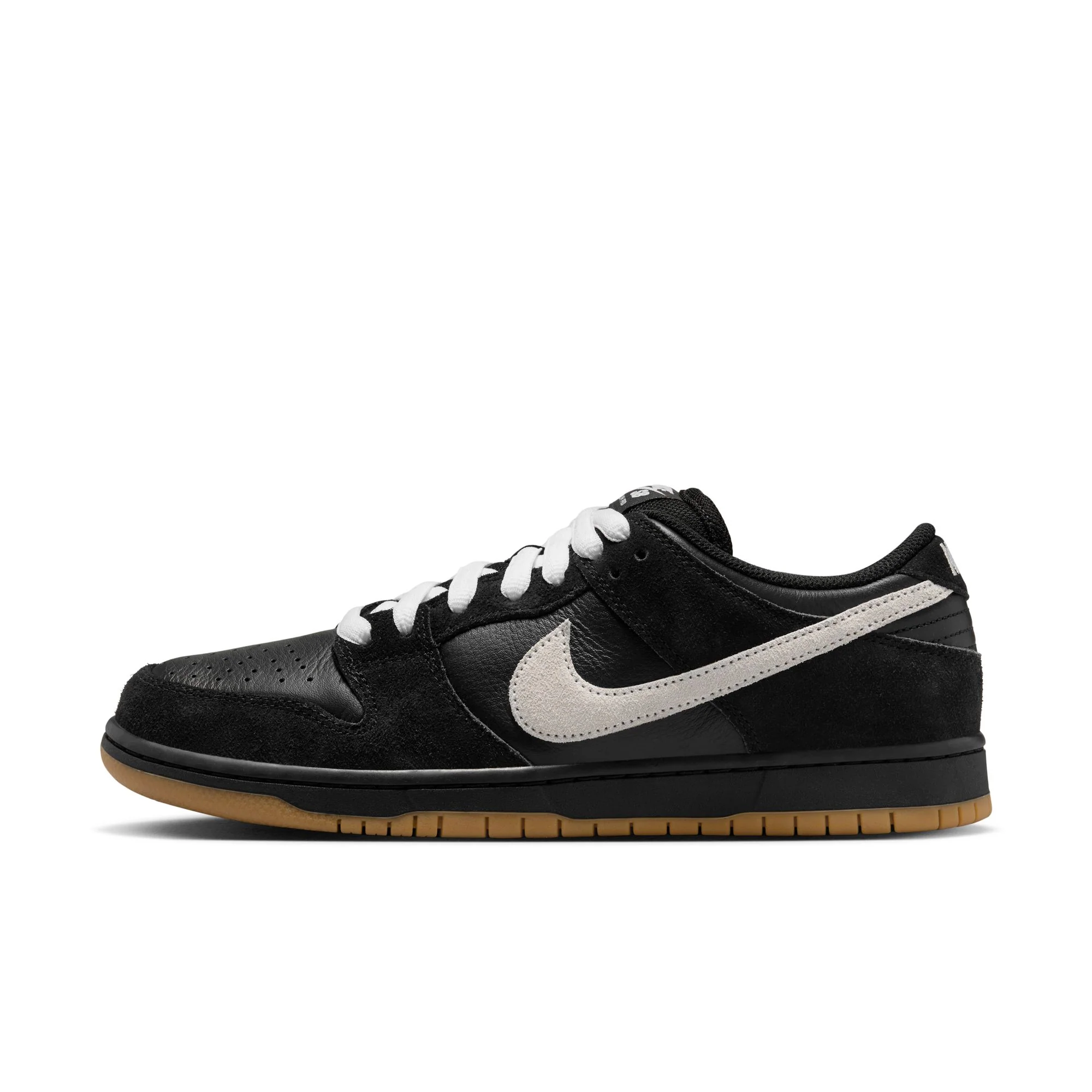 Nike SB - Dunk Low Pro Black / White / Black - Gum