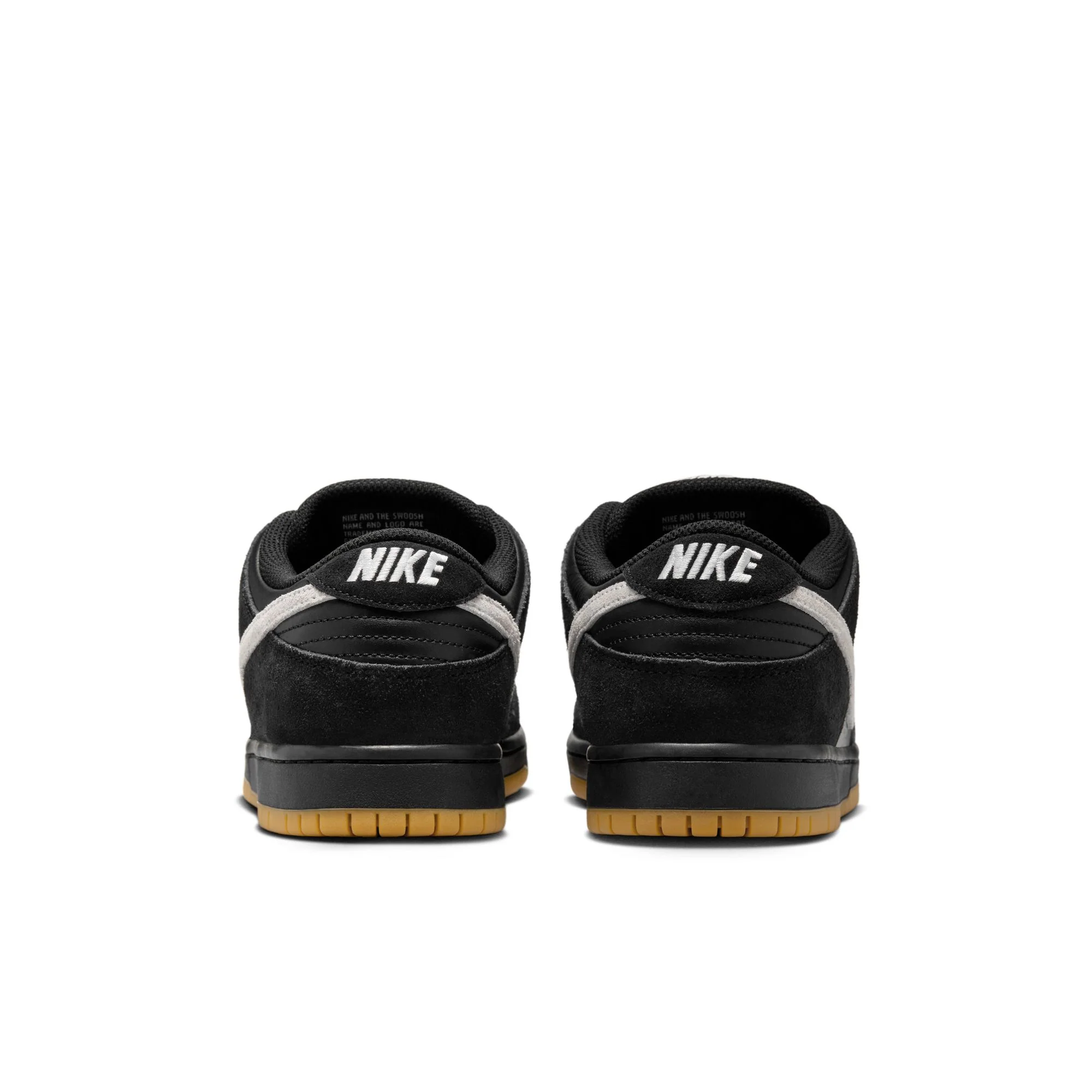 Nike SB - Dunk Low Pro Black / White / Black - Gum - Image 8