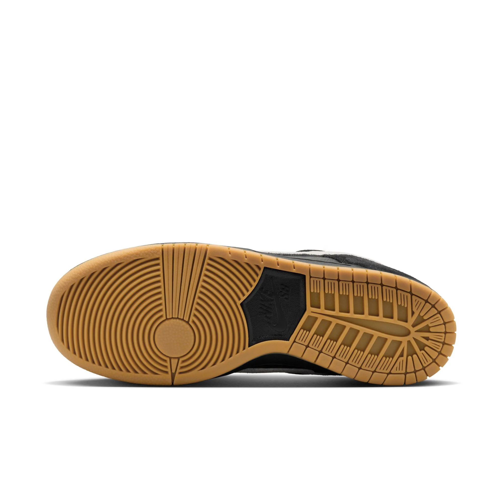 Nike SB - Dunk Low Pro Black / White / Black - Gum - Image 9