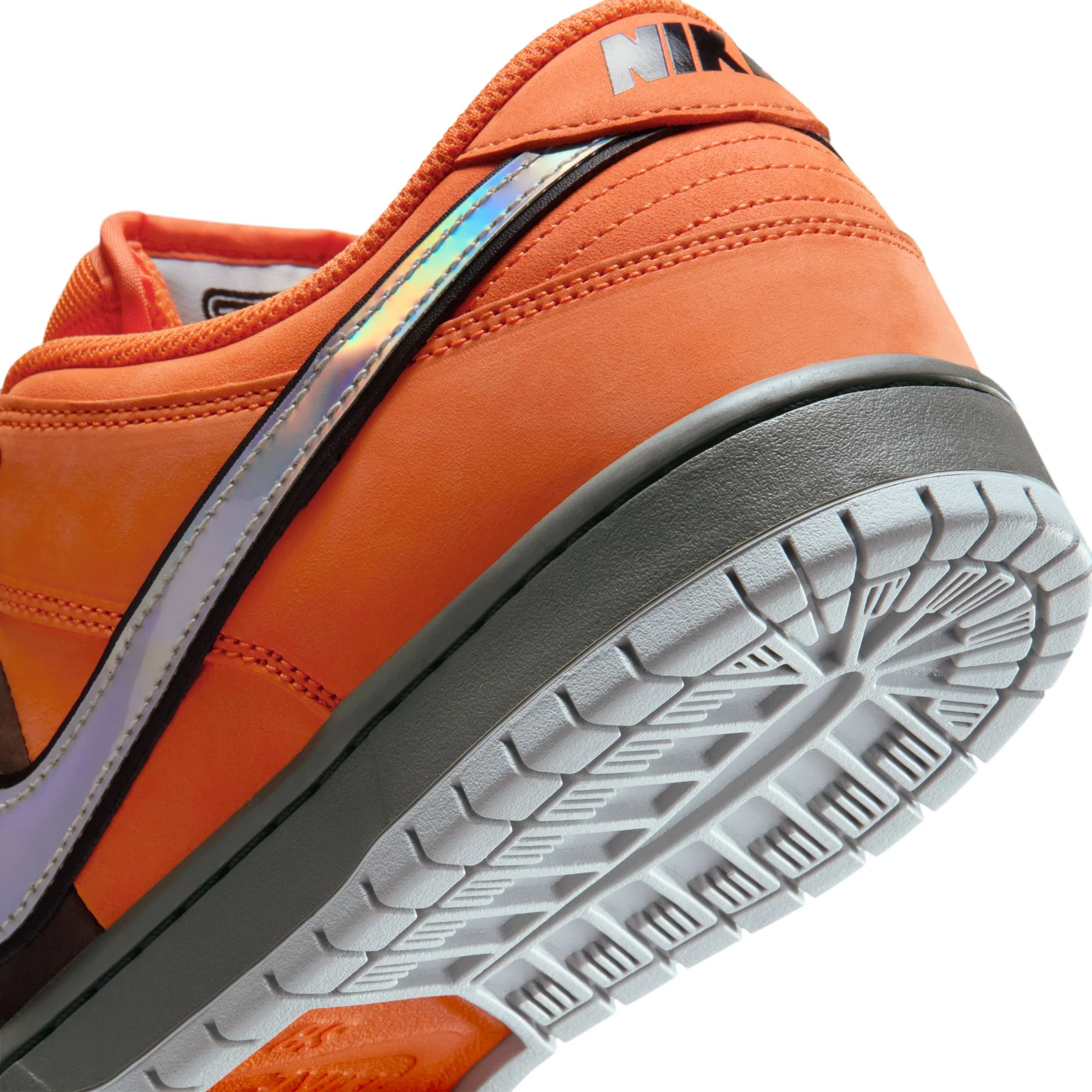 Nike SB - Dunk Low Pro Safety Orange / Wolf Grey - Baroque Brown - Image 6