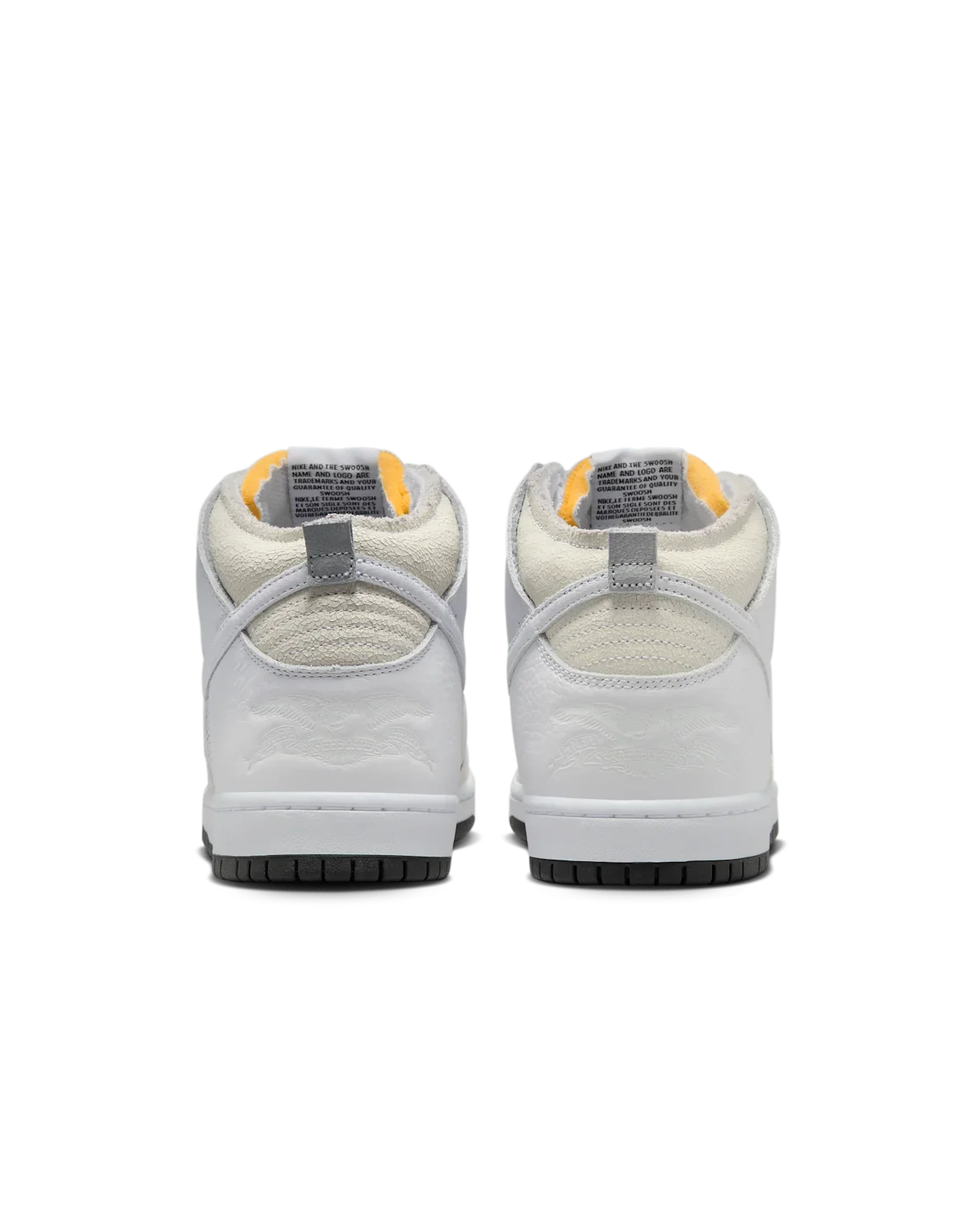 Nike SB X Antihero - Dunk High White / White - Black - Image 5