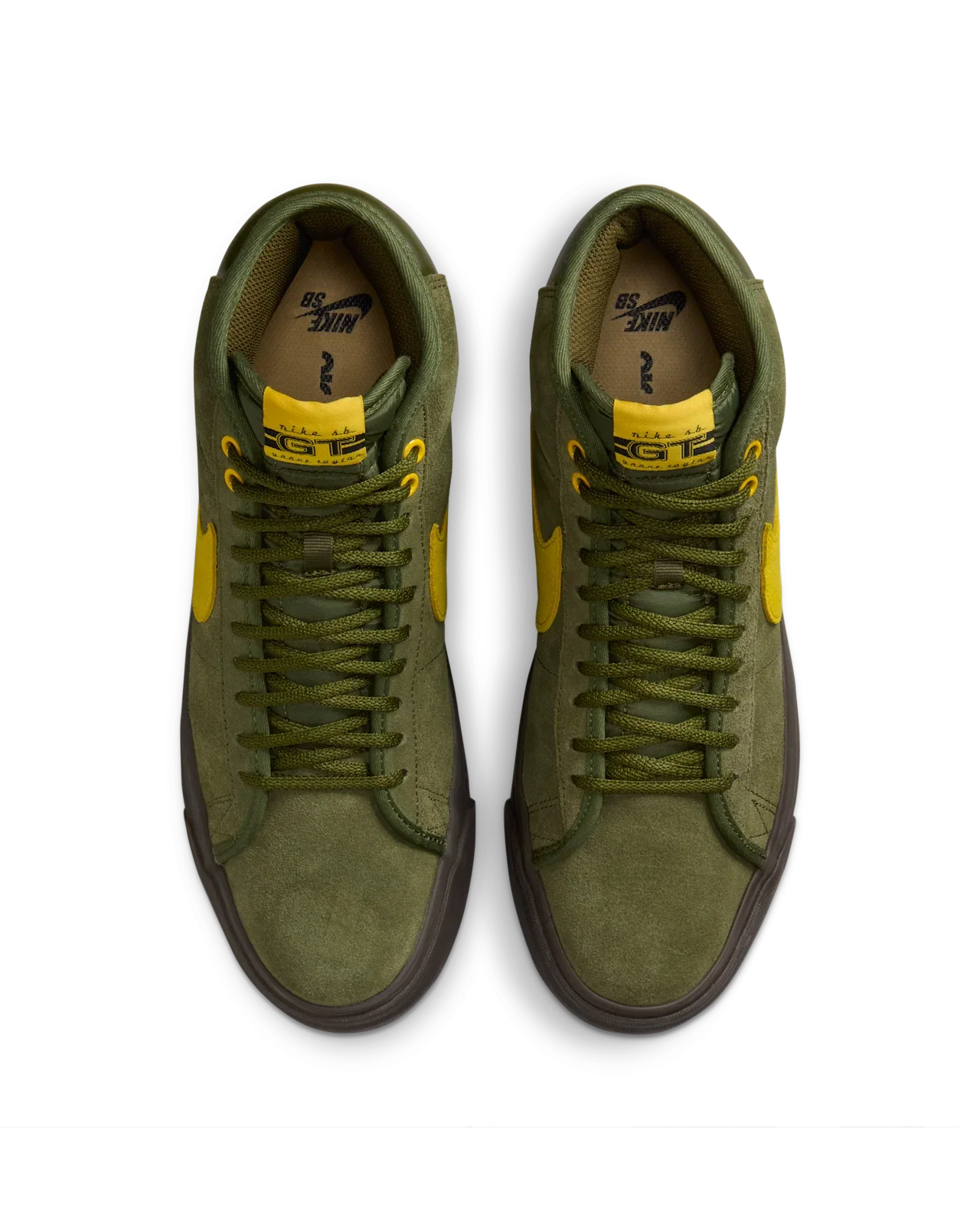 Nike SB X Antihero - Zoom Blazer Mid Rough Green Amarillo - Image 4