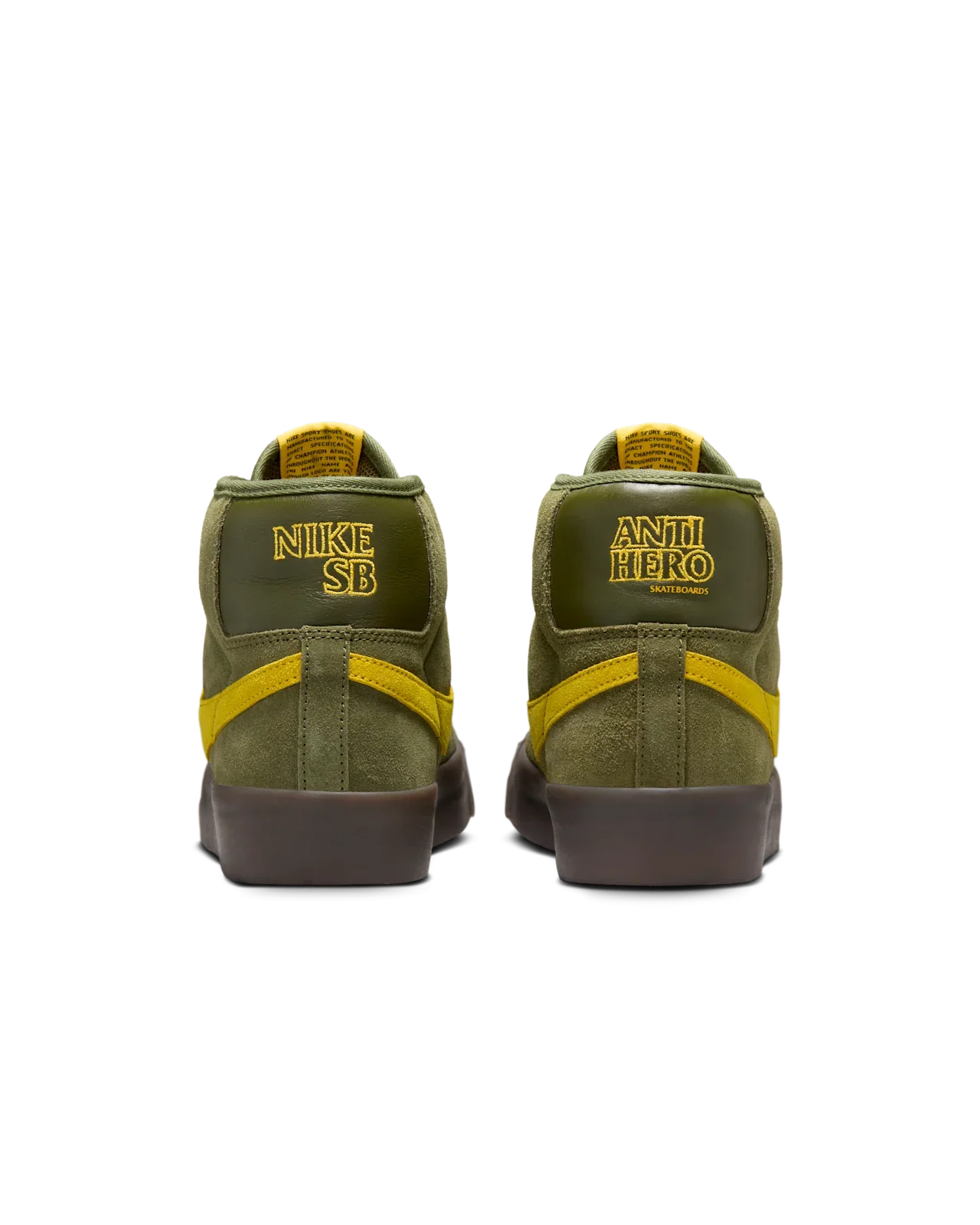 Nike SB X Antihero - Zoom Blazer Mid Rough Green Amarillo - Image 5