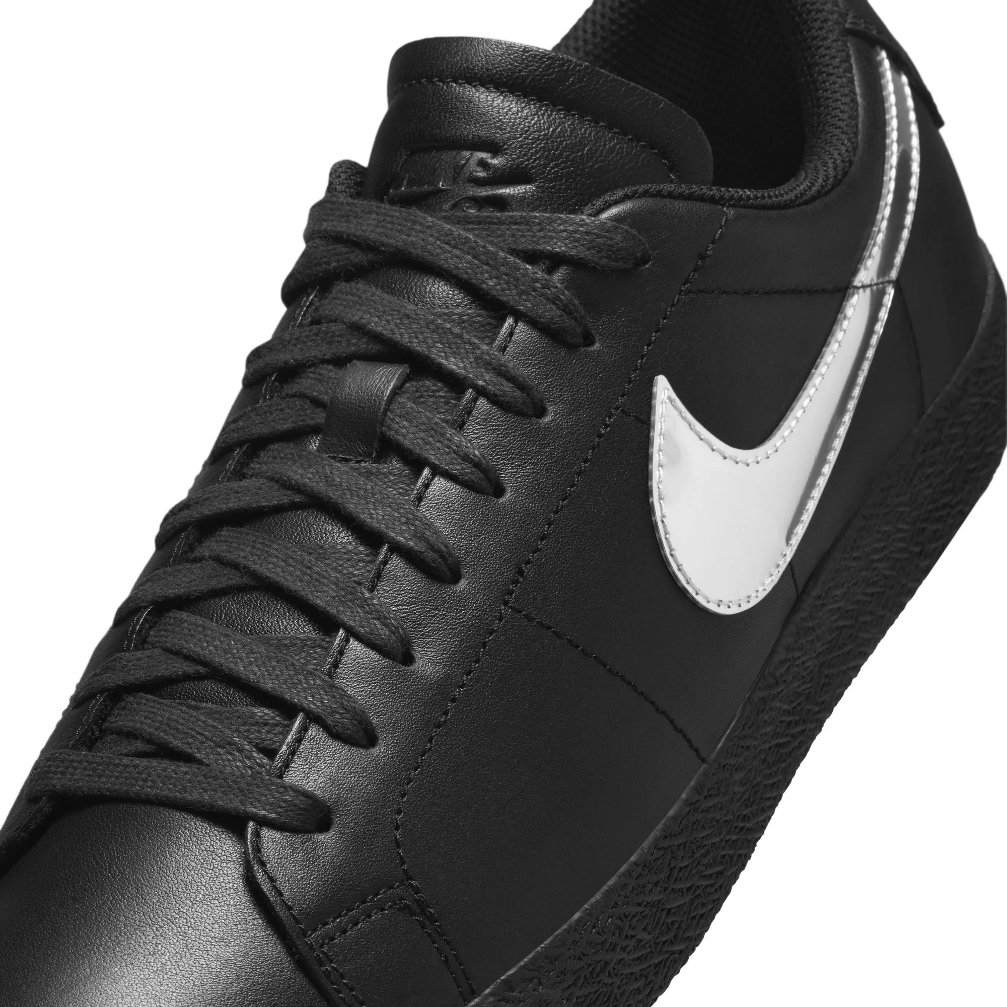 Nike SB x Dancer - Zoom Blazer Low Black/Metallic Silver-Black - Image 3
