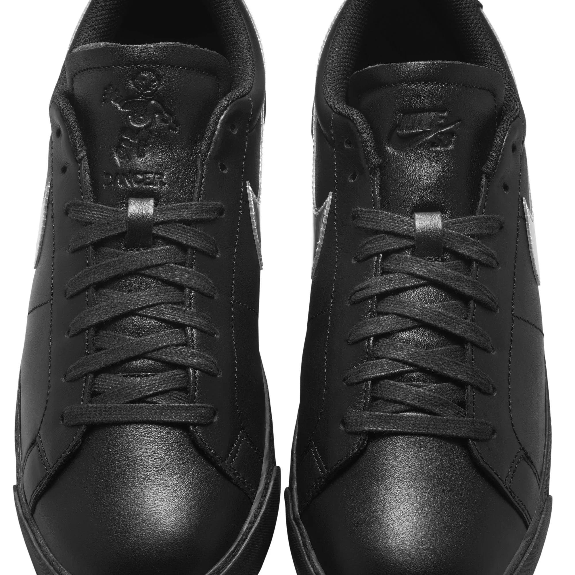 Nike SB x Dancer - Zoom Blazer Low Black/Metallic Silver-Black - Image 7