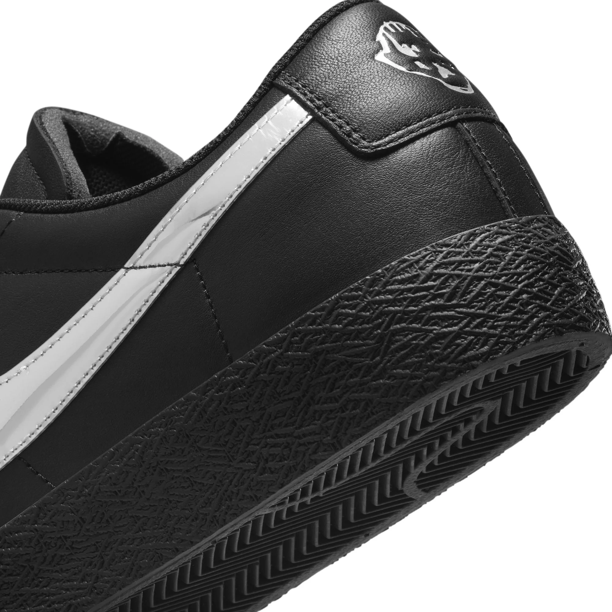 Nike SB x Dancer - Zoom Blazer Low Black/Metallic Silver-Black - Image 8