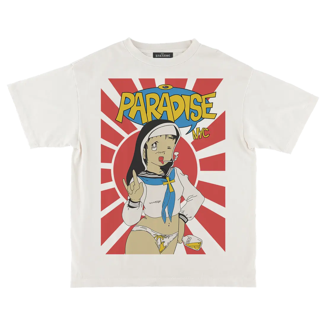 Paradis3 - Dinosaur Paradise T-Shirt White
