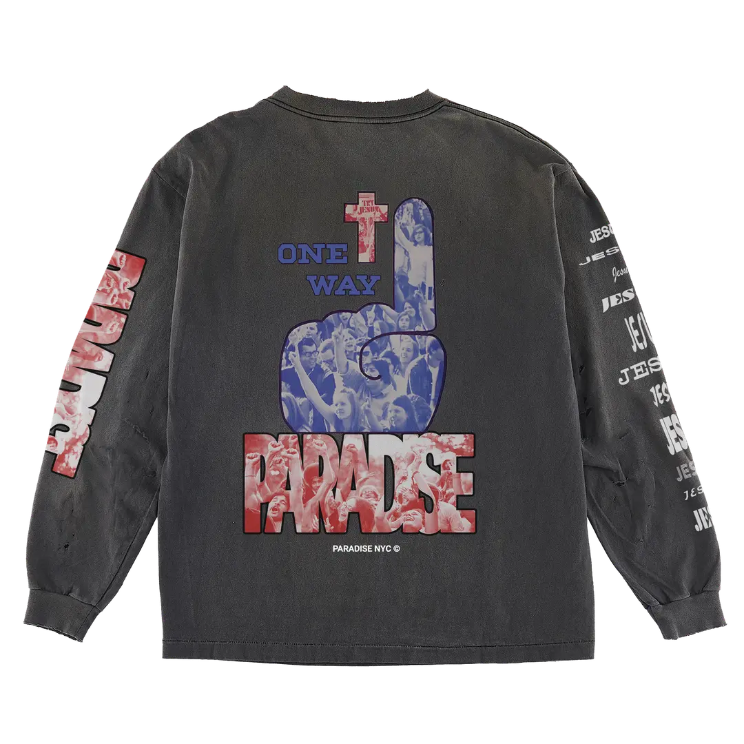 Paradis3 - He Is Just My Type Longsleeve Black - Image 2