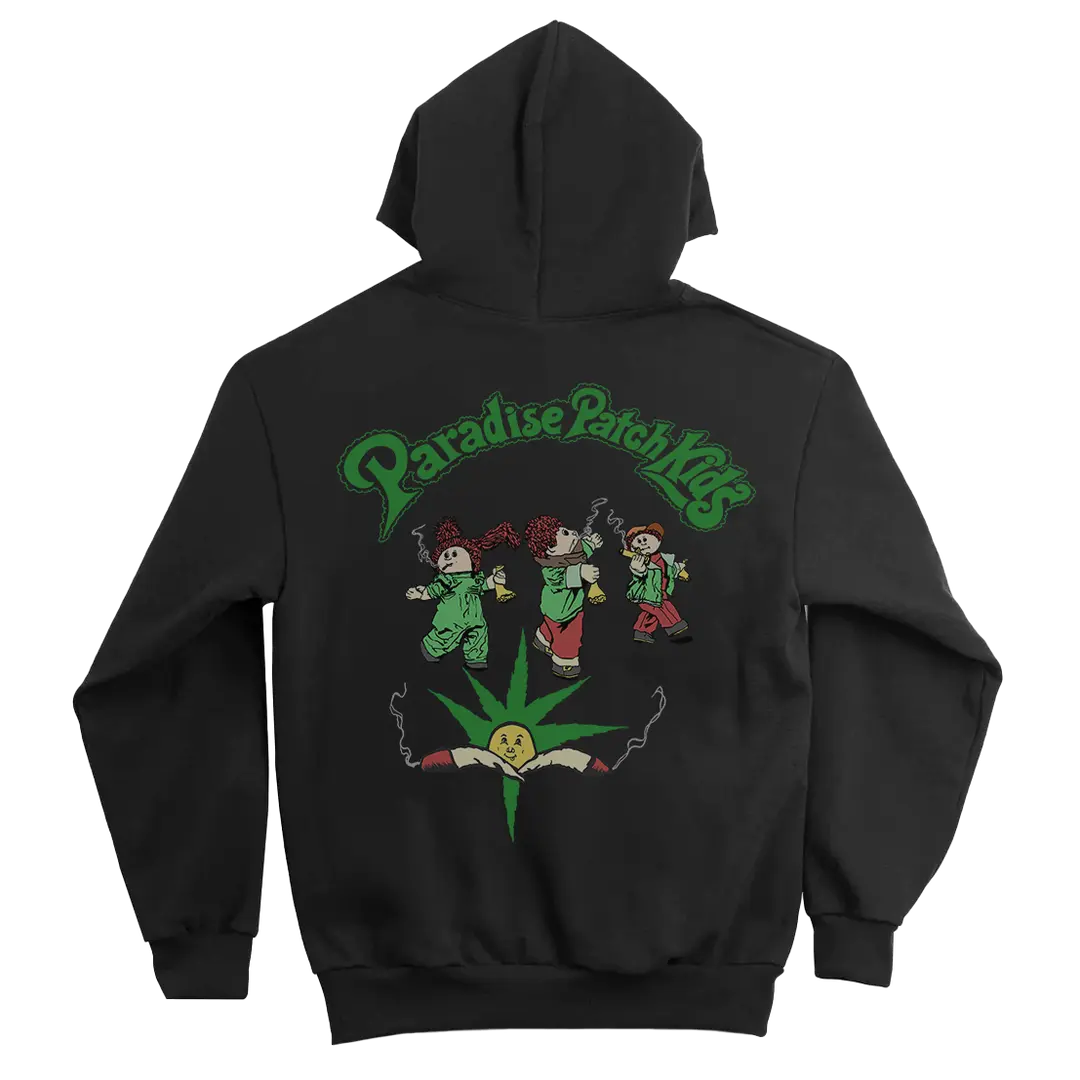 Paradis3 - Patch Kids Hoodie Black - Image 2