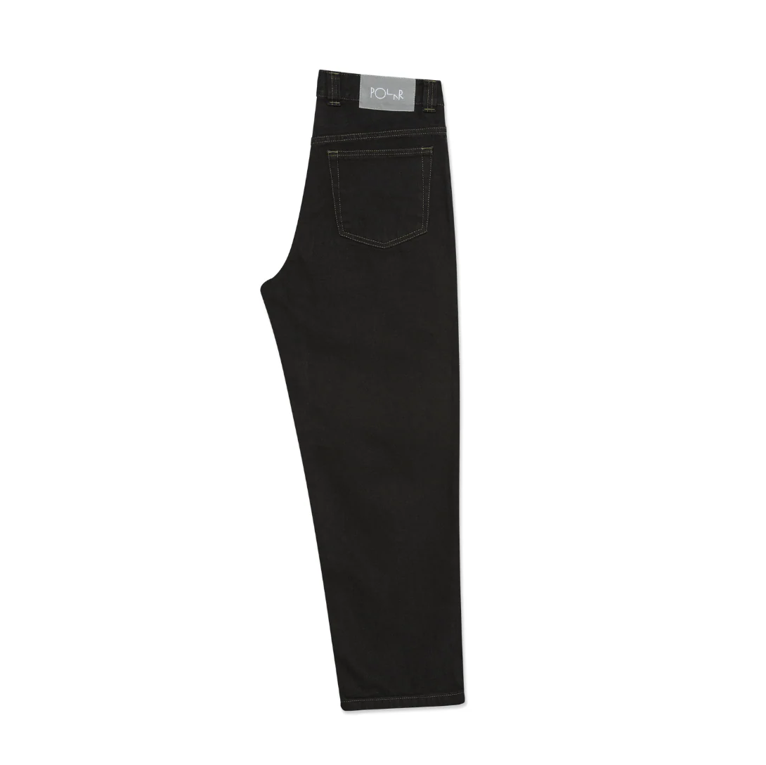 Polar - '93! Pants | Contrast Stitching Black/Dark Olive - Image 3