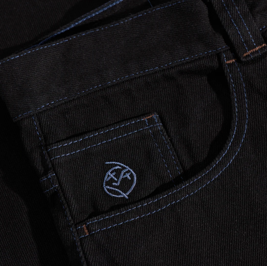 Polar - Big Boy Pants Black/Blue Stitching - Image 4