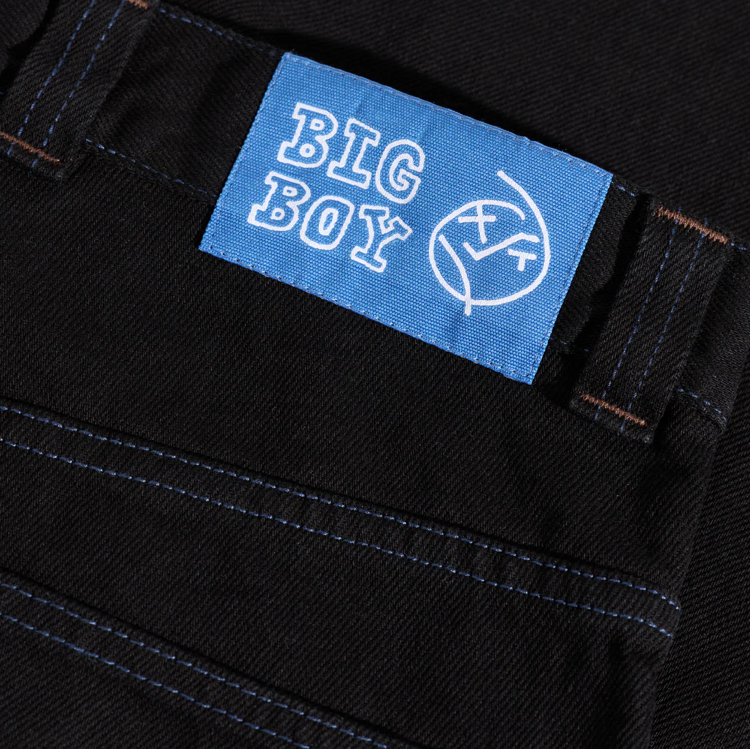 Polar - Big Boy Pants Black/Blue Stitching - Image 5