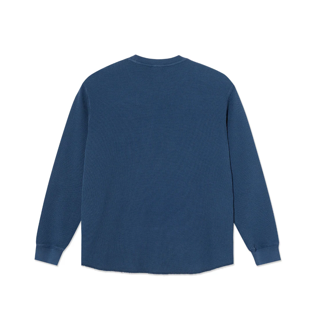 Polar - Dylan LS Tee | Waffle Space Blue - Image 2